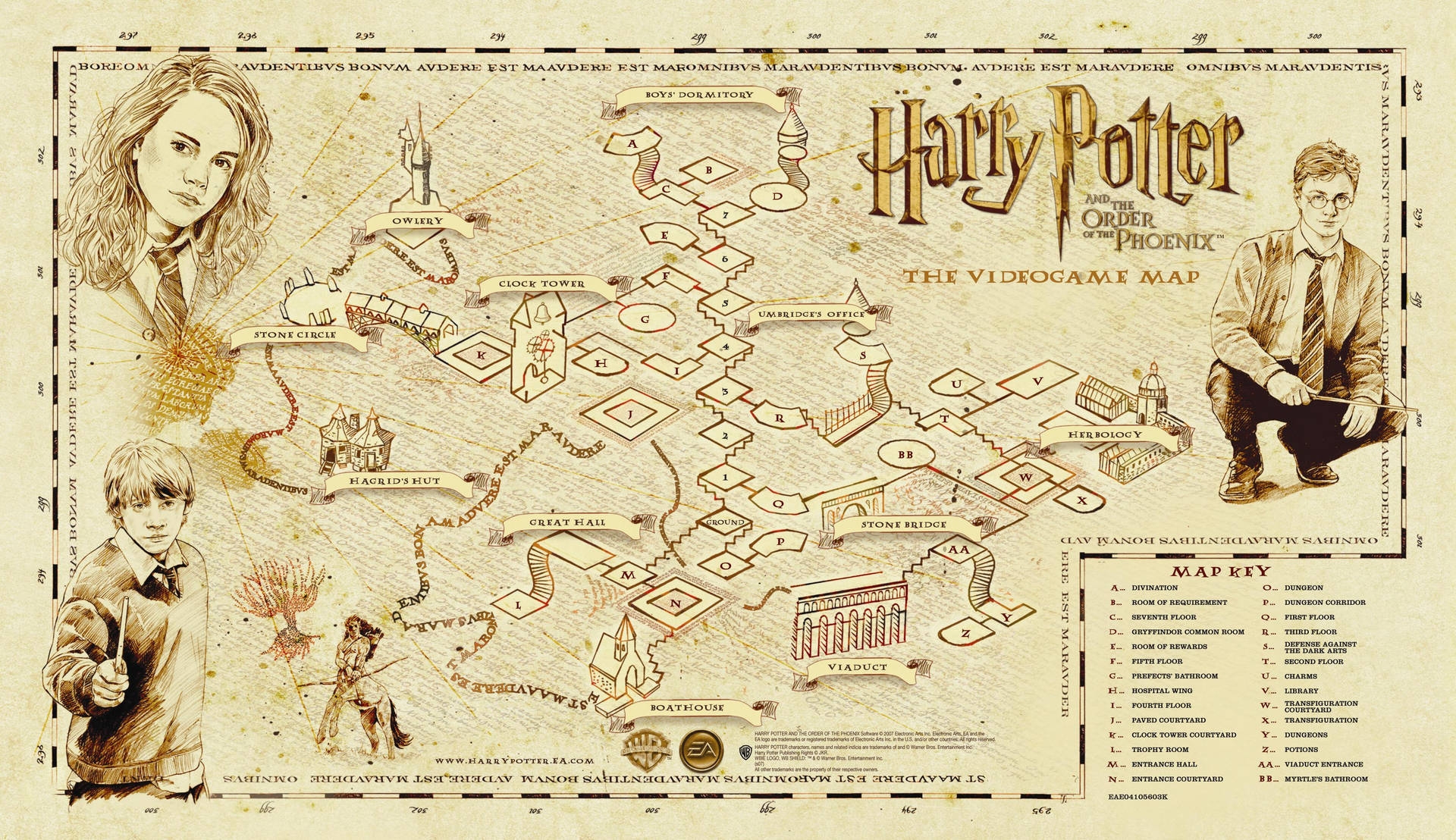 Printable Marauders Map