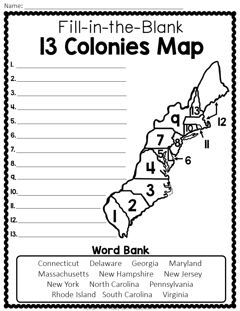 13 Colonies Map Quiz 13 Colonies Map Worksheet Blank 13 Colonies Map U0026 13 Colonies Test Homeschool Made By Teachers 13 Colonies Map Quiz 13 Colonies Map Worksheet Blank 13 Colonies Map U0026 13 Colonies Test Homeschool Made By Teachers