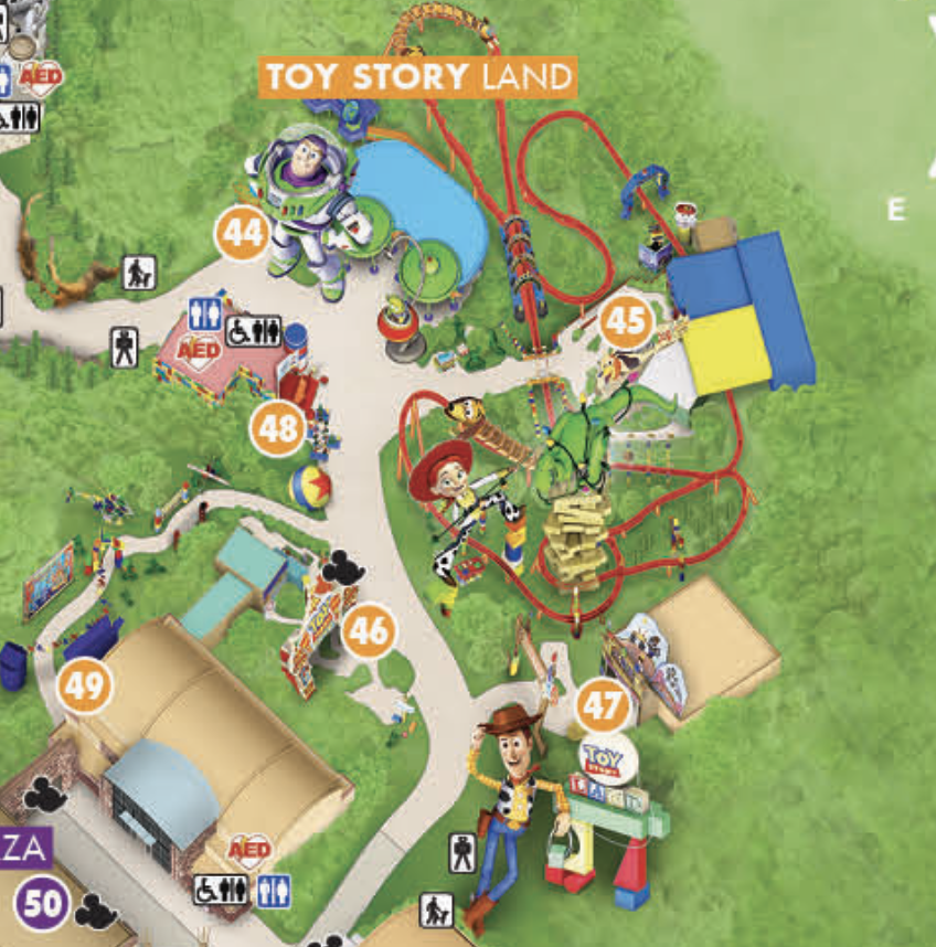 2024 Hollywood Studios Map Walt Disney World WDW Magazine Worksheets Library
