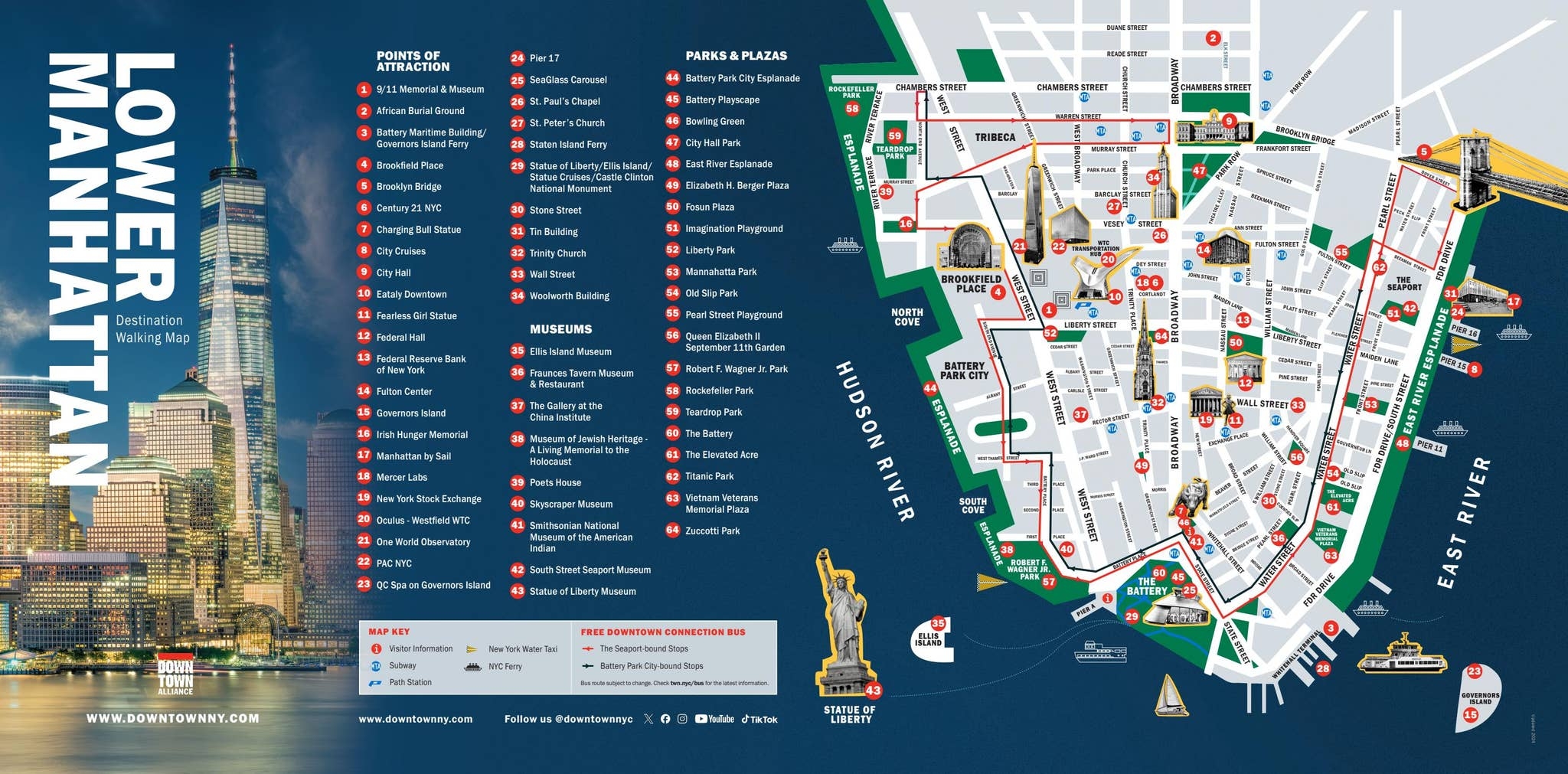 2024 Lower Manhattan Walking Map By Alliance For Downtown New York Issuu