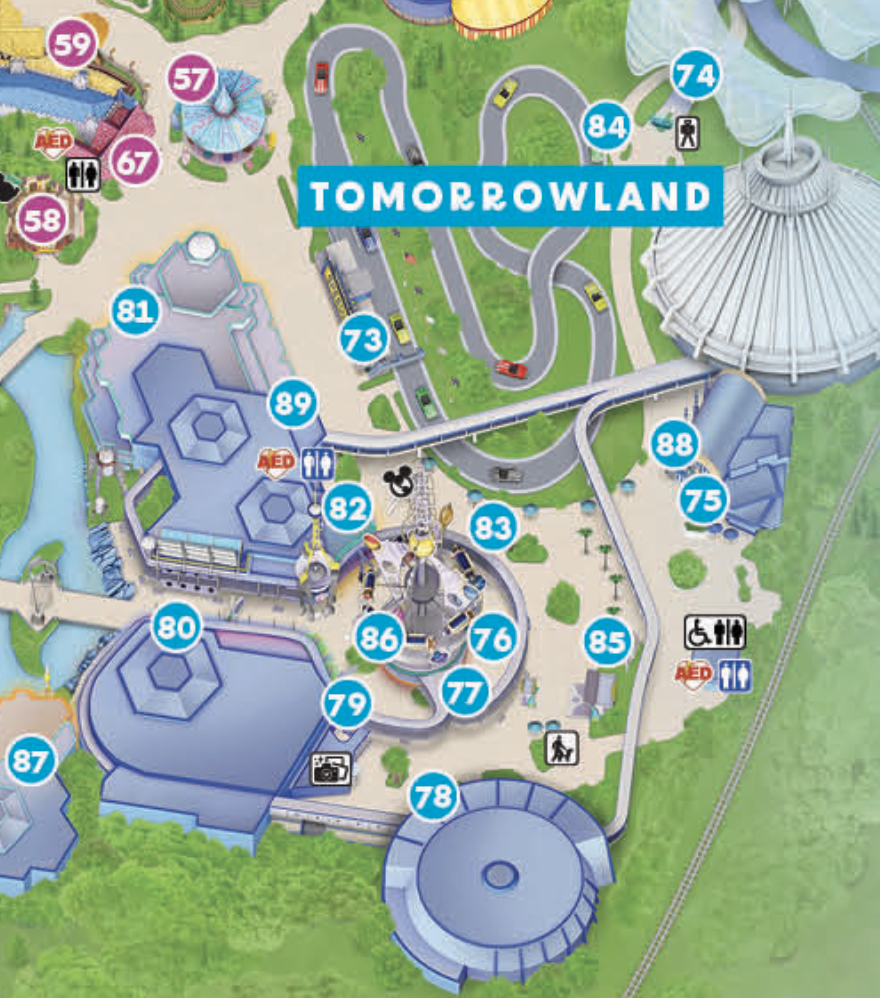 Printable Map Magic Kingdom