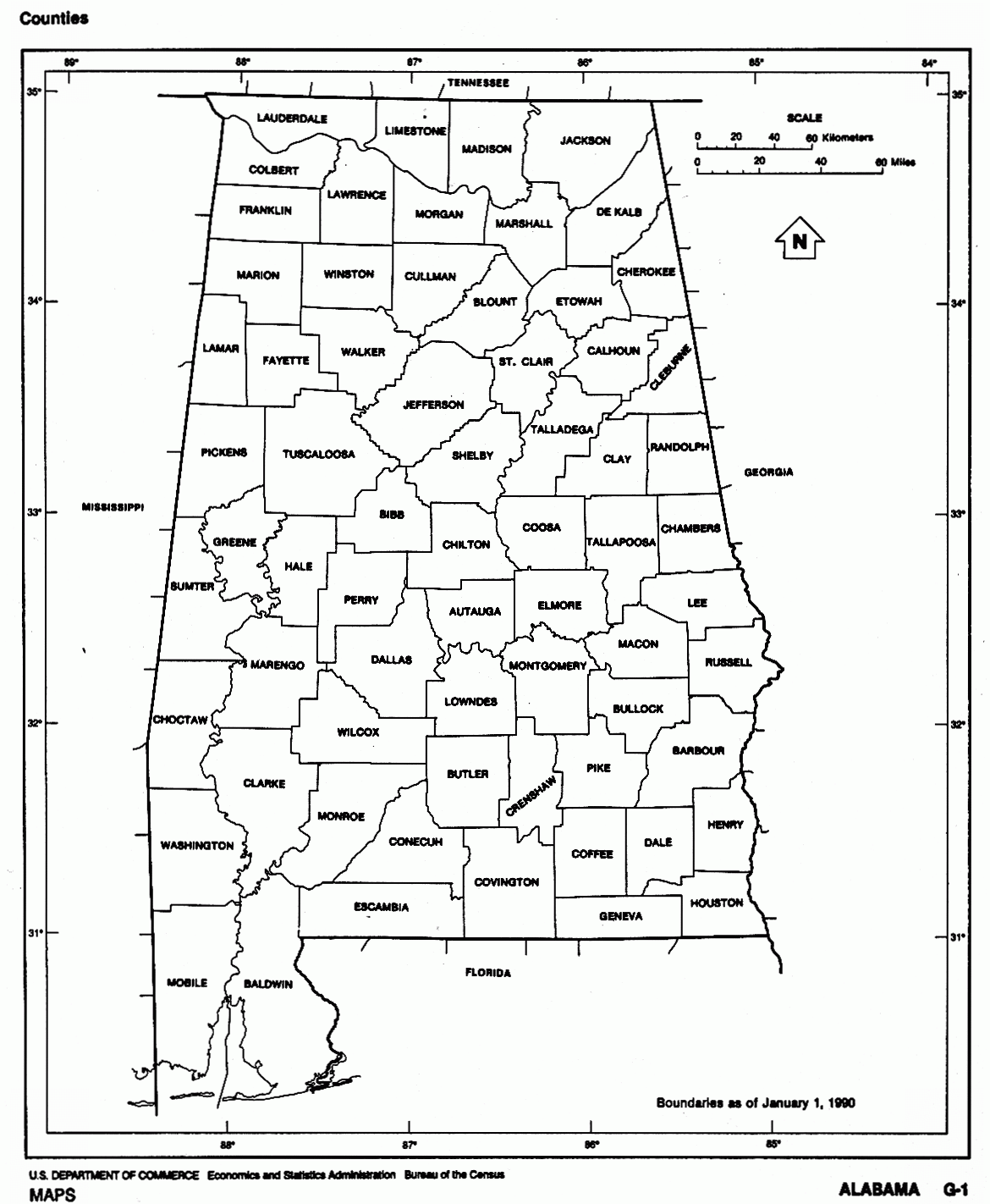 Alabama Free Map Alabama Free Map
