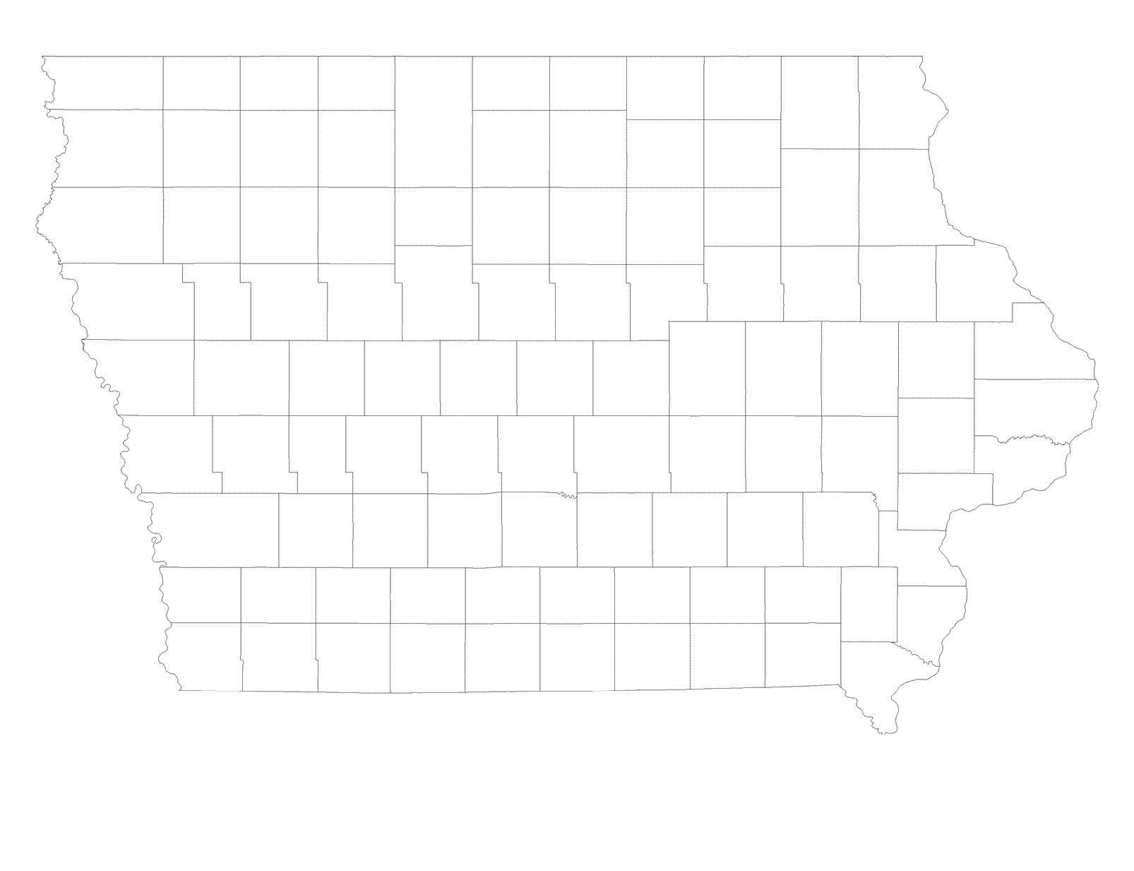 Printable Iowa County Map