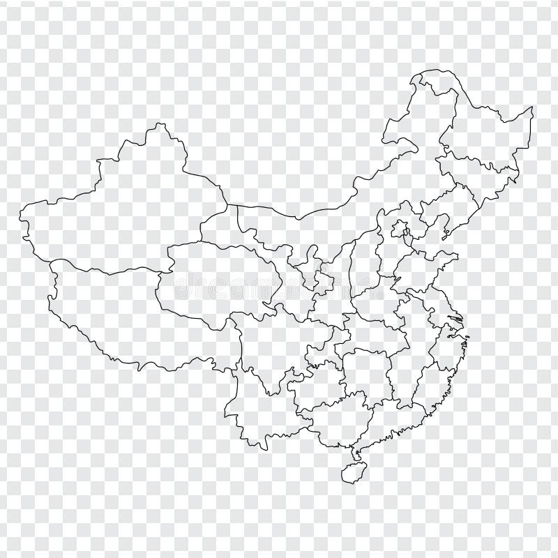 Free Printable Blank Map Of China