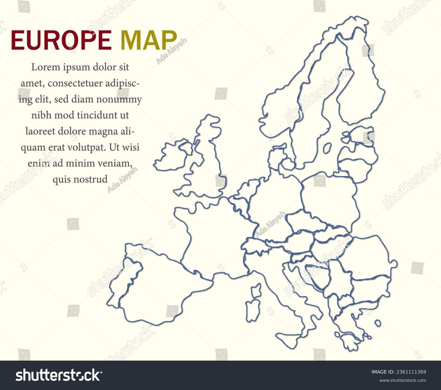 Map Of Europe Outline Printable