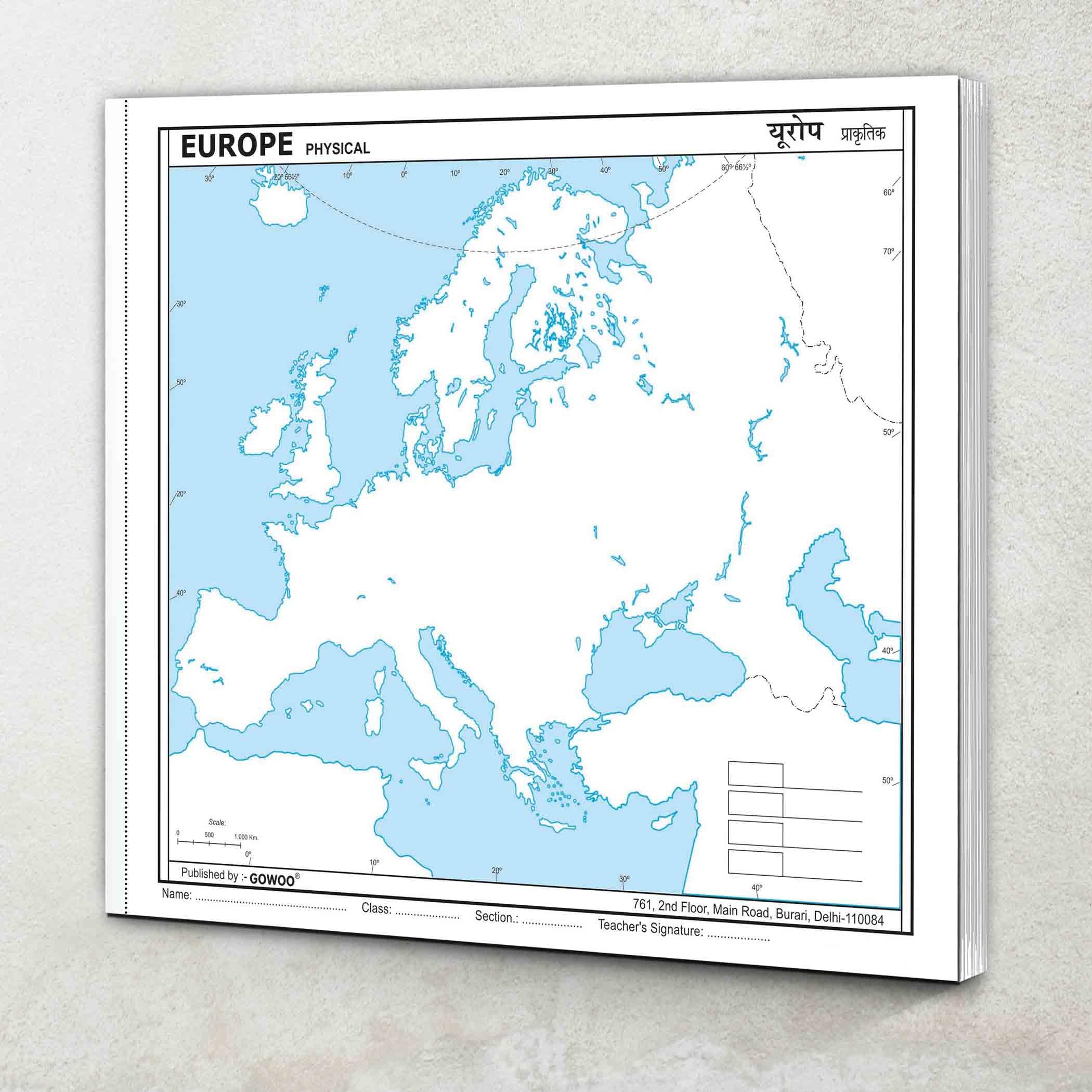 Outline Map Of Europe Printable