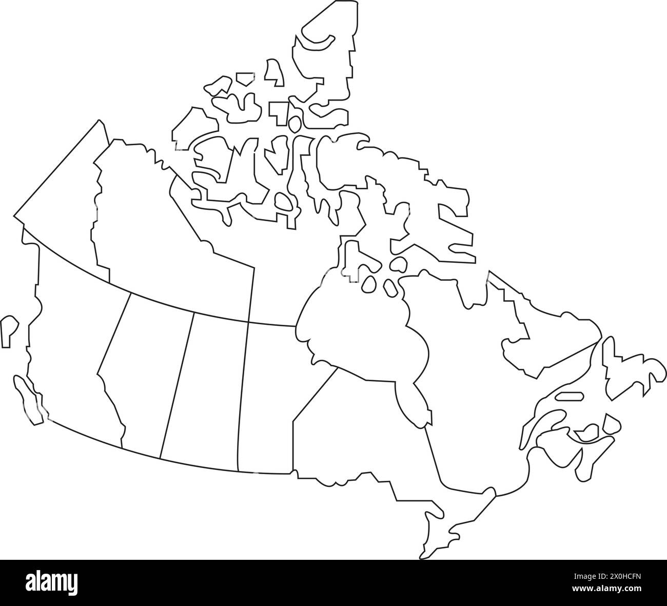 Blank Map Of Canada Printable Free