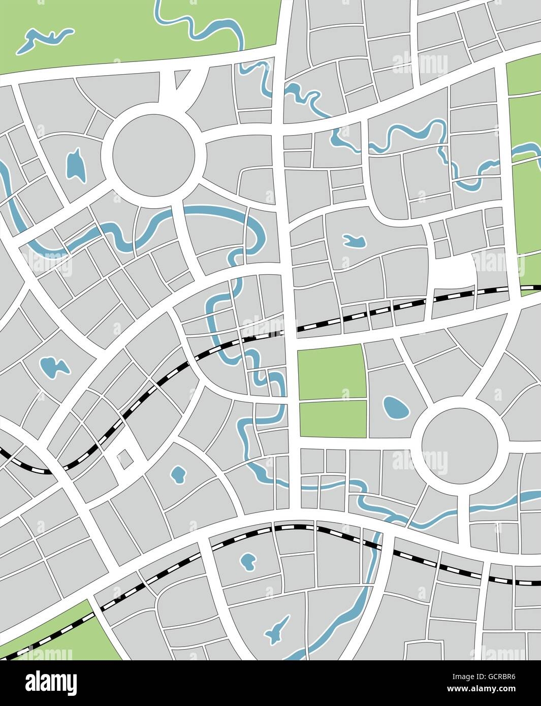 City Street Map You Are Here Stock Vector Images Alamy