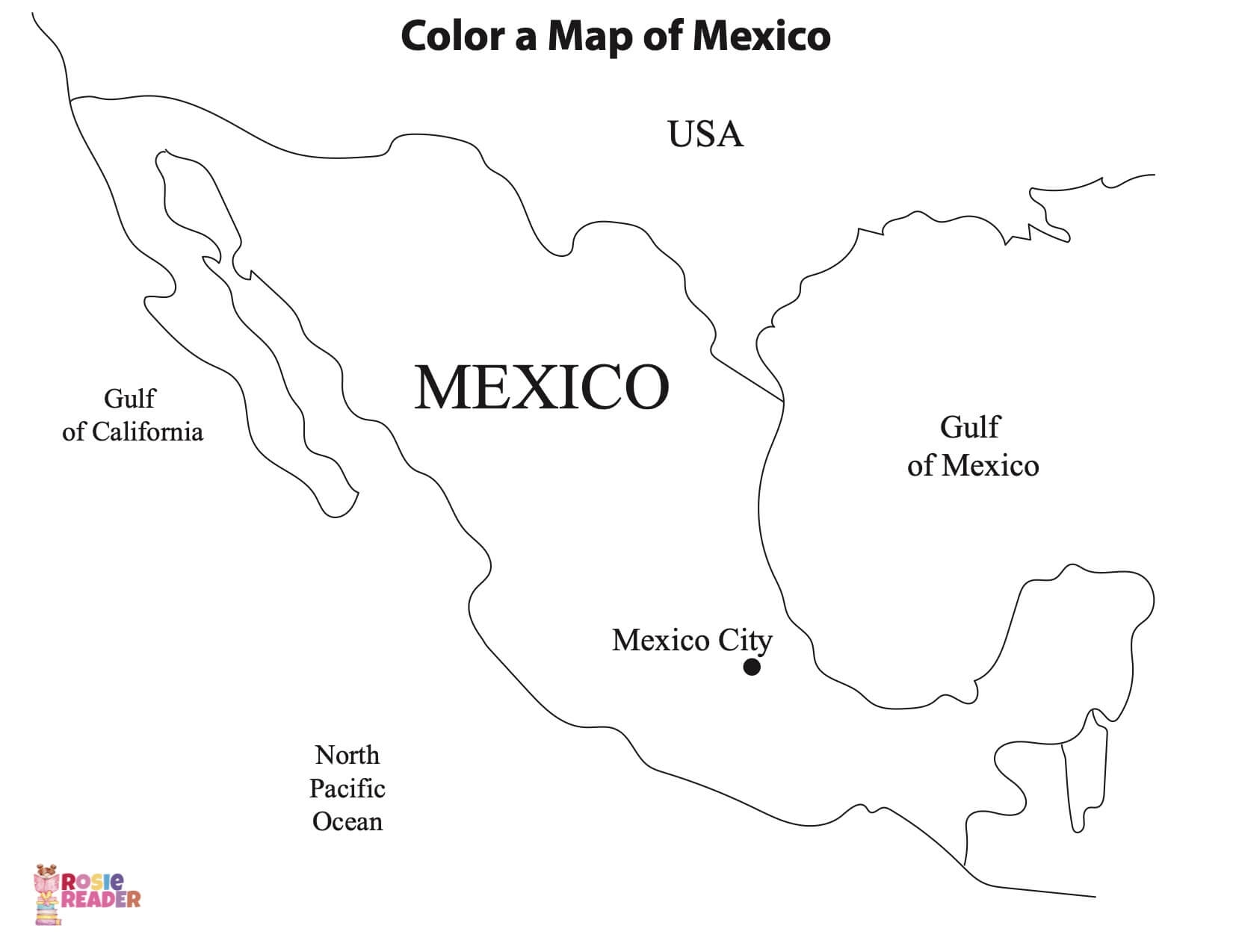 Mexico Map Printable