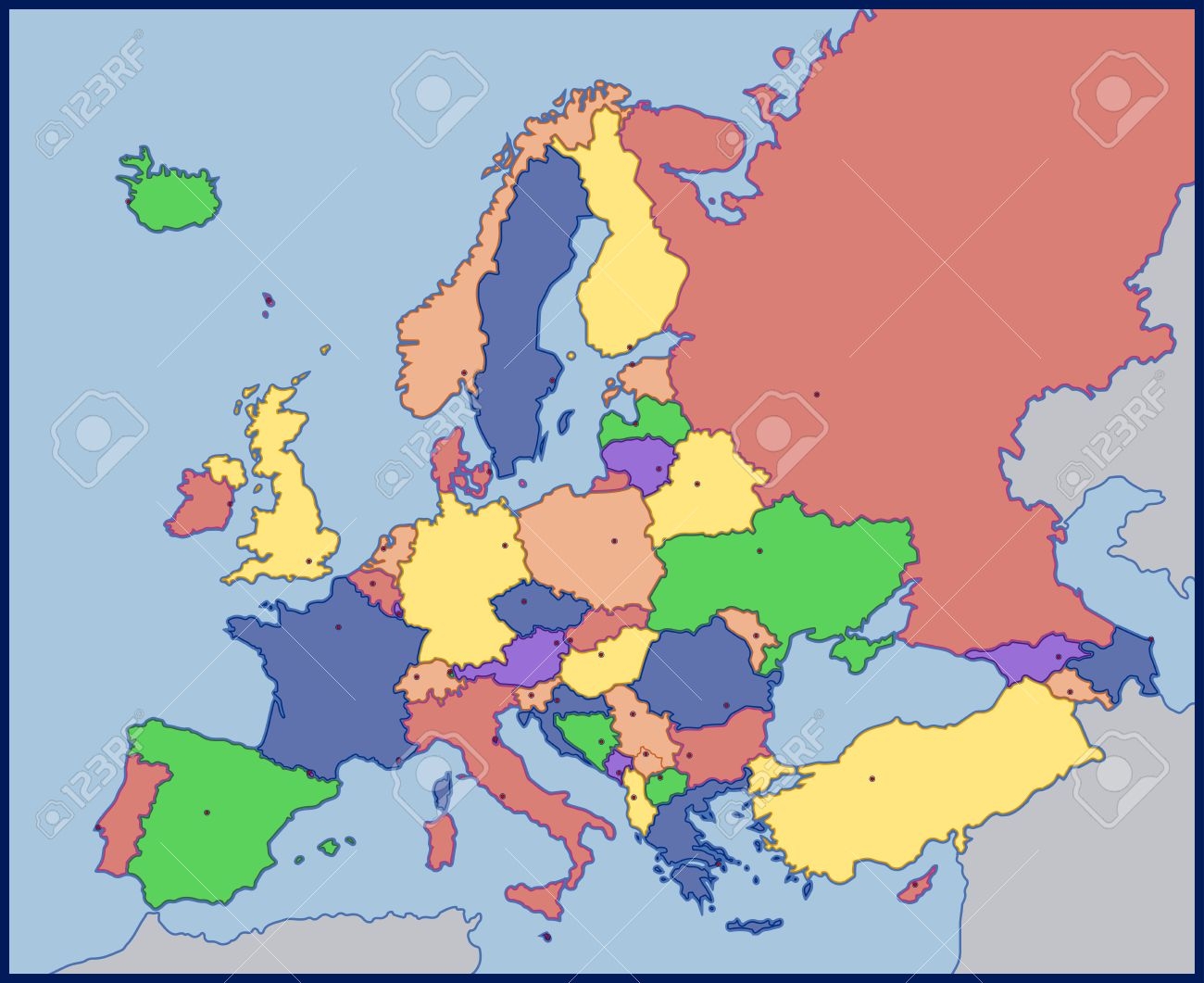 Blank Map Of Europe Free Printable