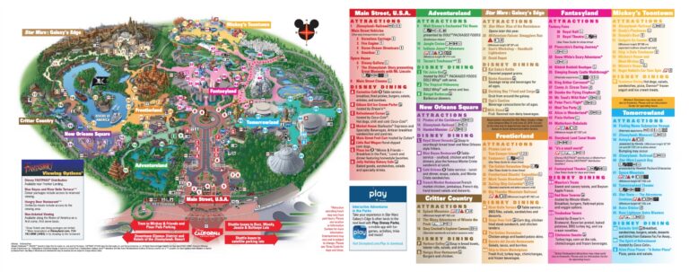 Disneyland California Adventure Map 2025 Printable PDF Maps 