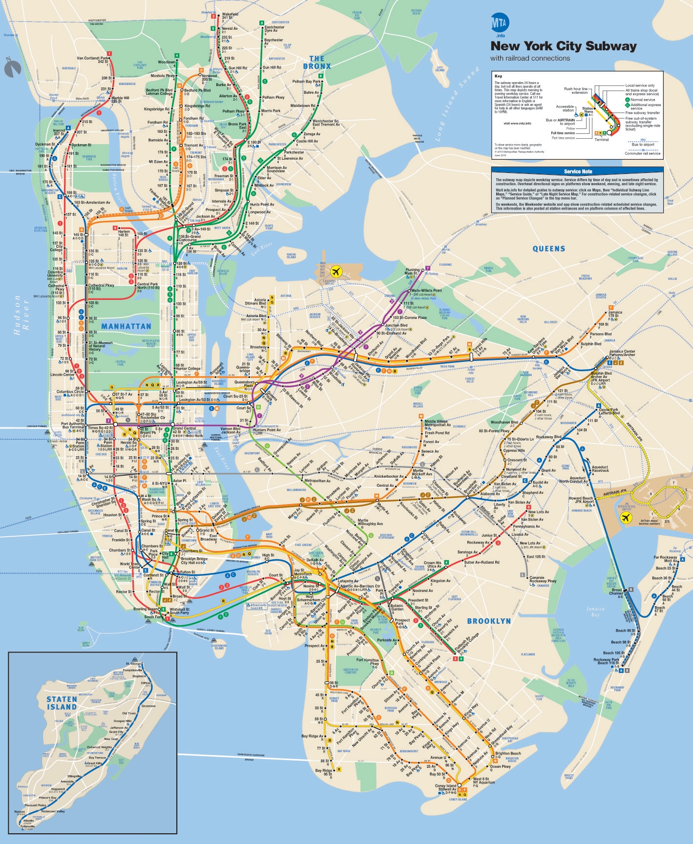File Official New York City Subway Map 2013 Vc jpg Wikipedia