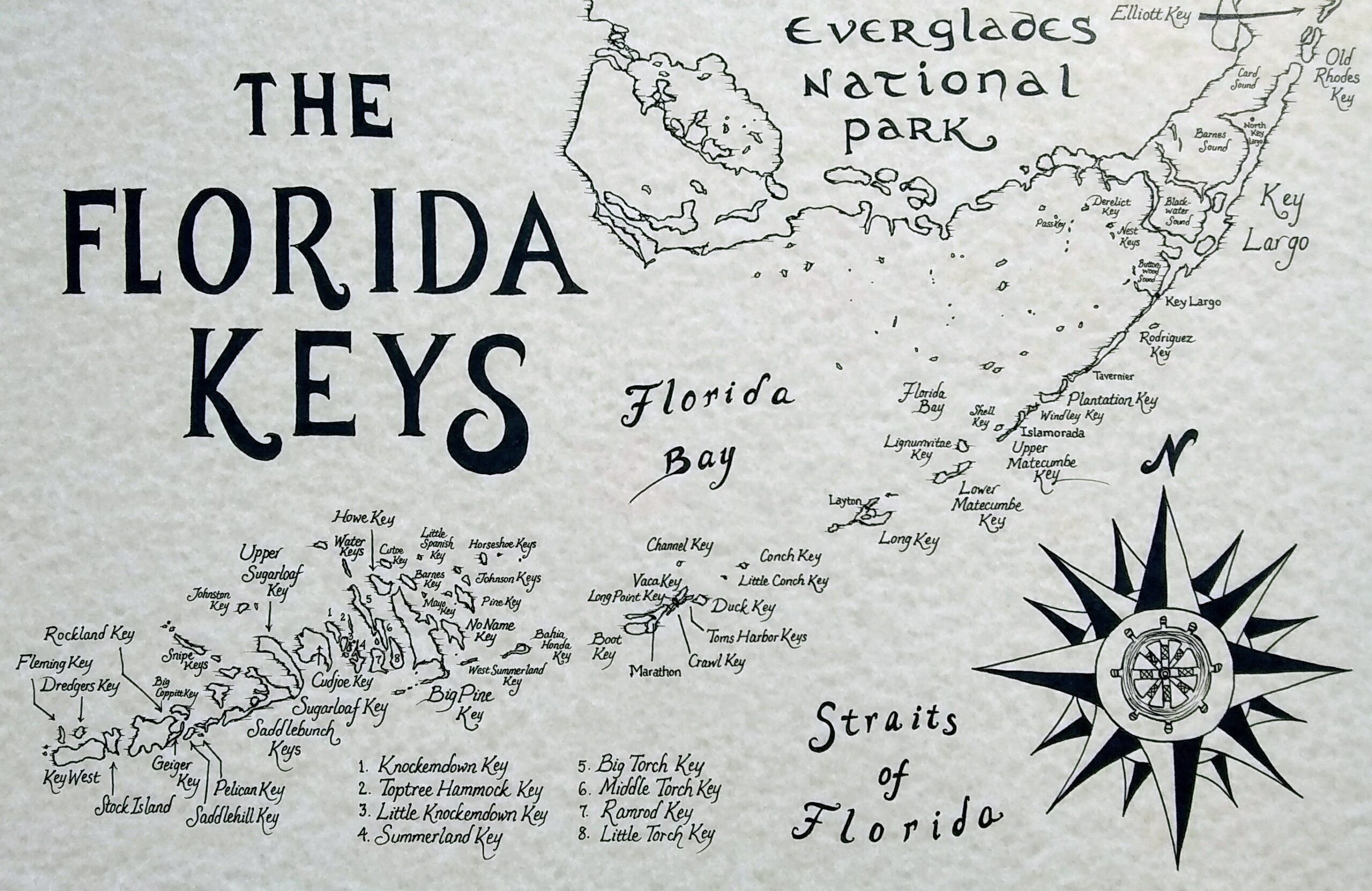 Printable Map Of The Florida Keys