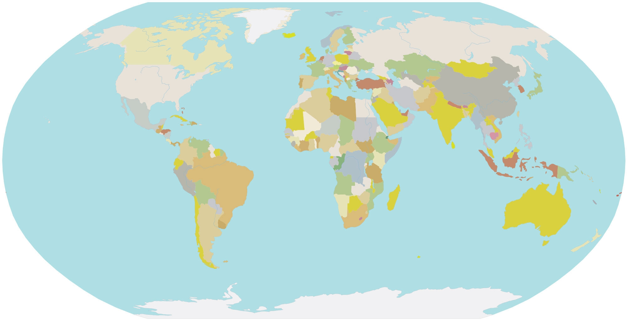 Free Blank World Map GIS Geography Worksheets Library