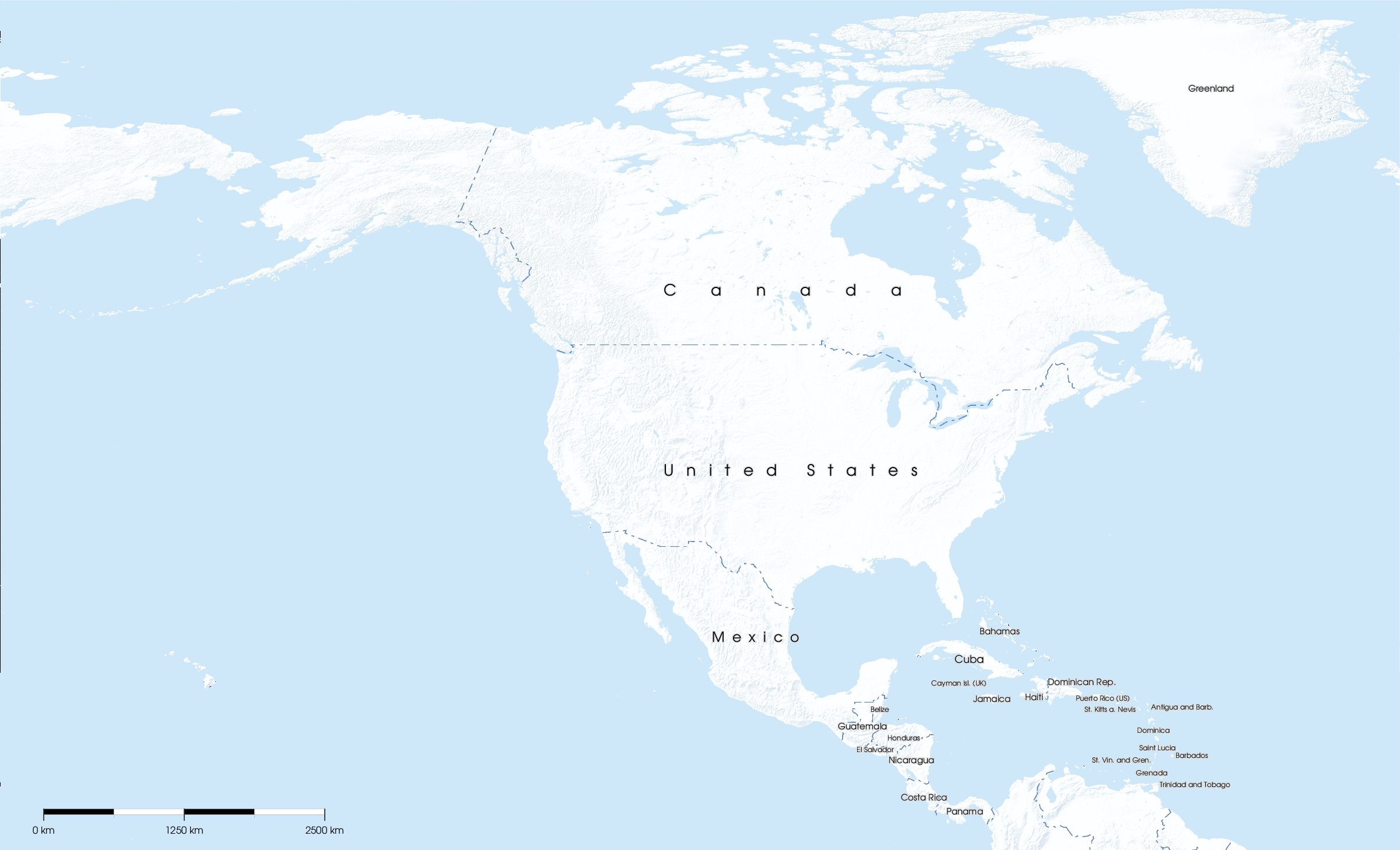 North America Map Printable