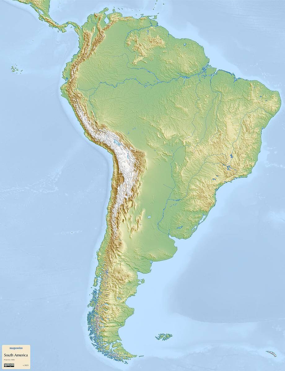 Free Printable Blank Latin America Map