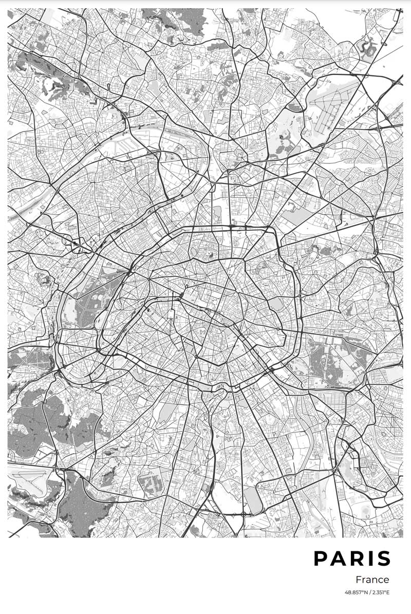 Printable Map Of Paris
