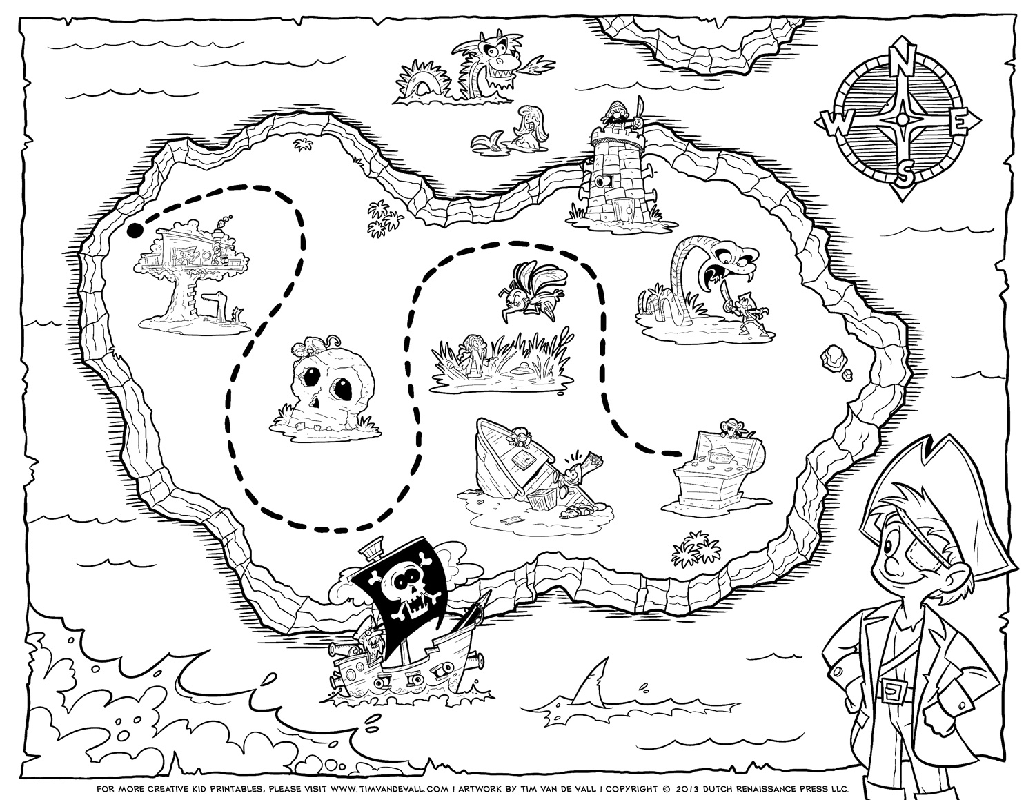 Free Treasure Map Printable