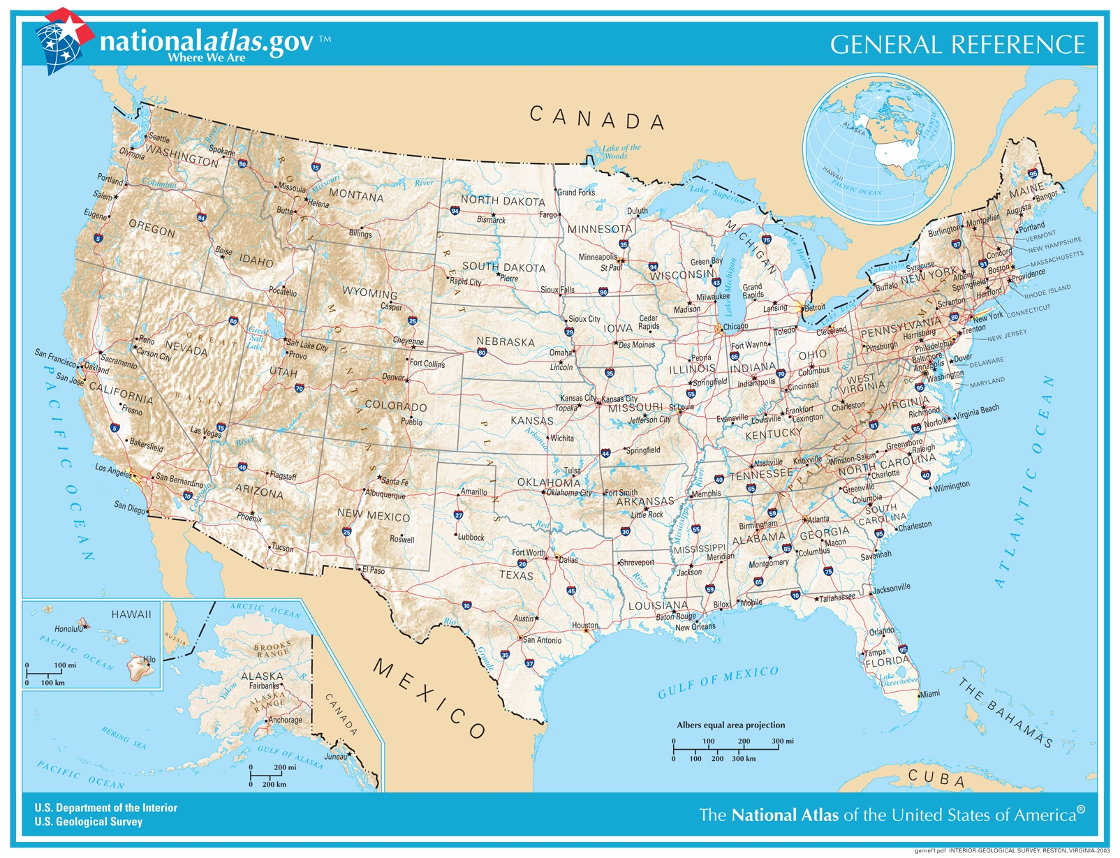 Printable State Map