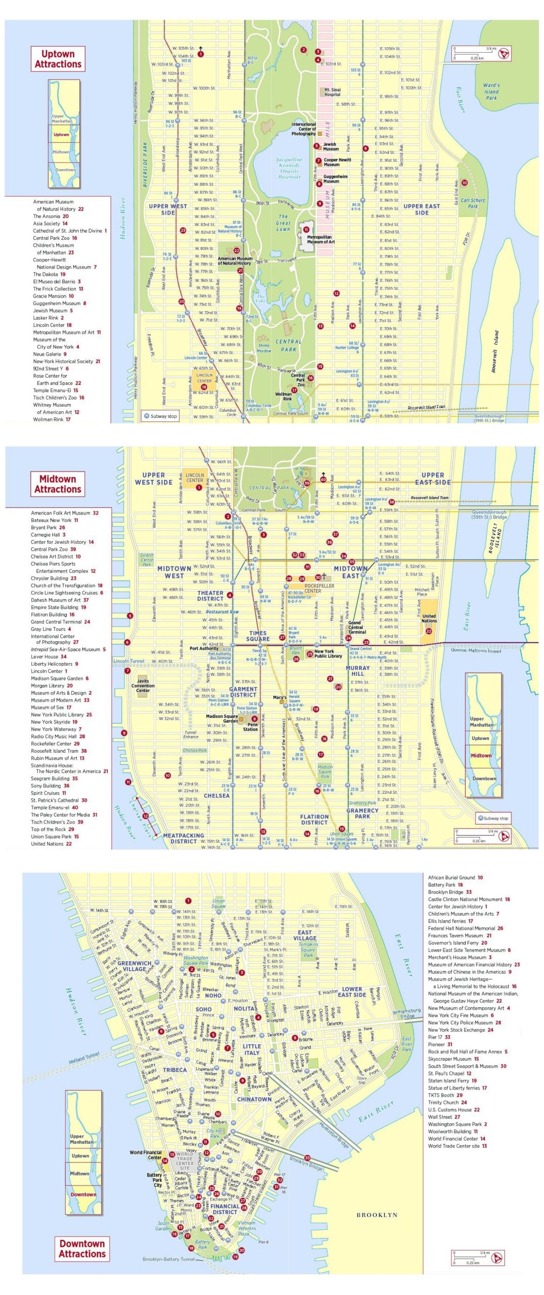 New York Tourist Map Printable