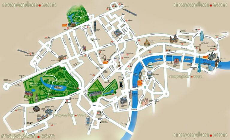 London Top Tourist Attractions Printable City Street Map Flickr Worksheets Library