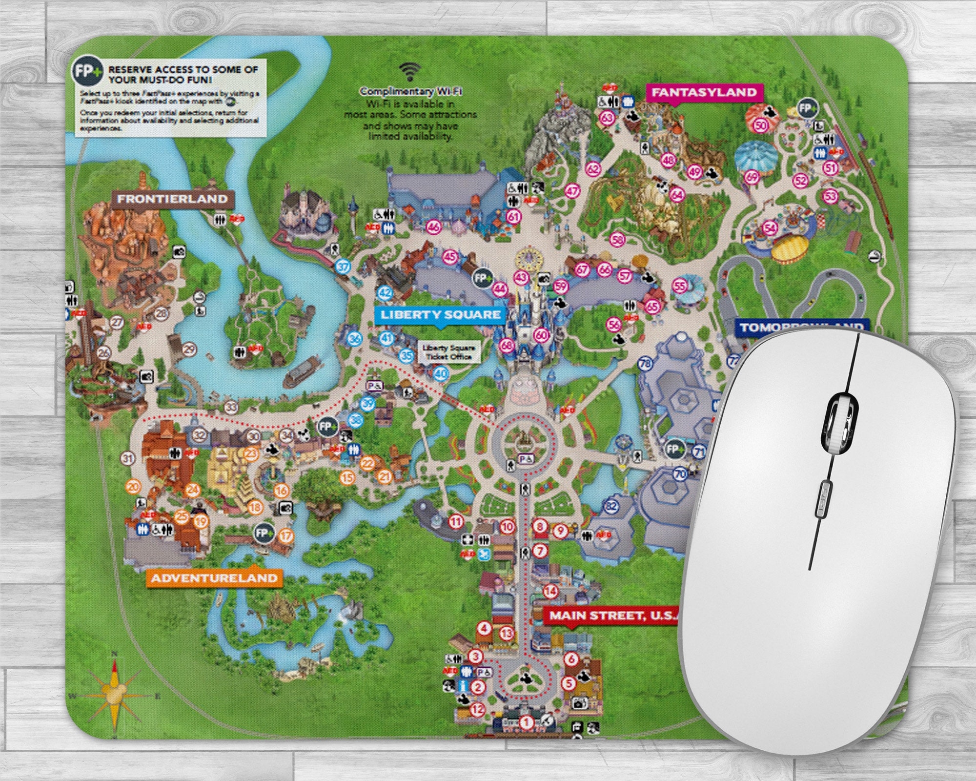 Printable Map Of Magic Kingdom