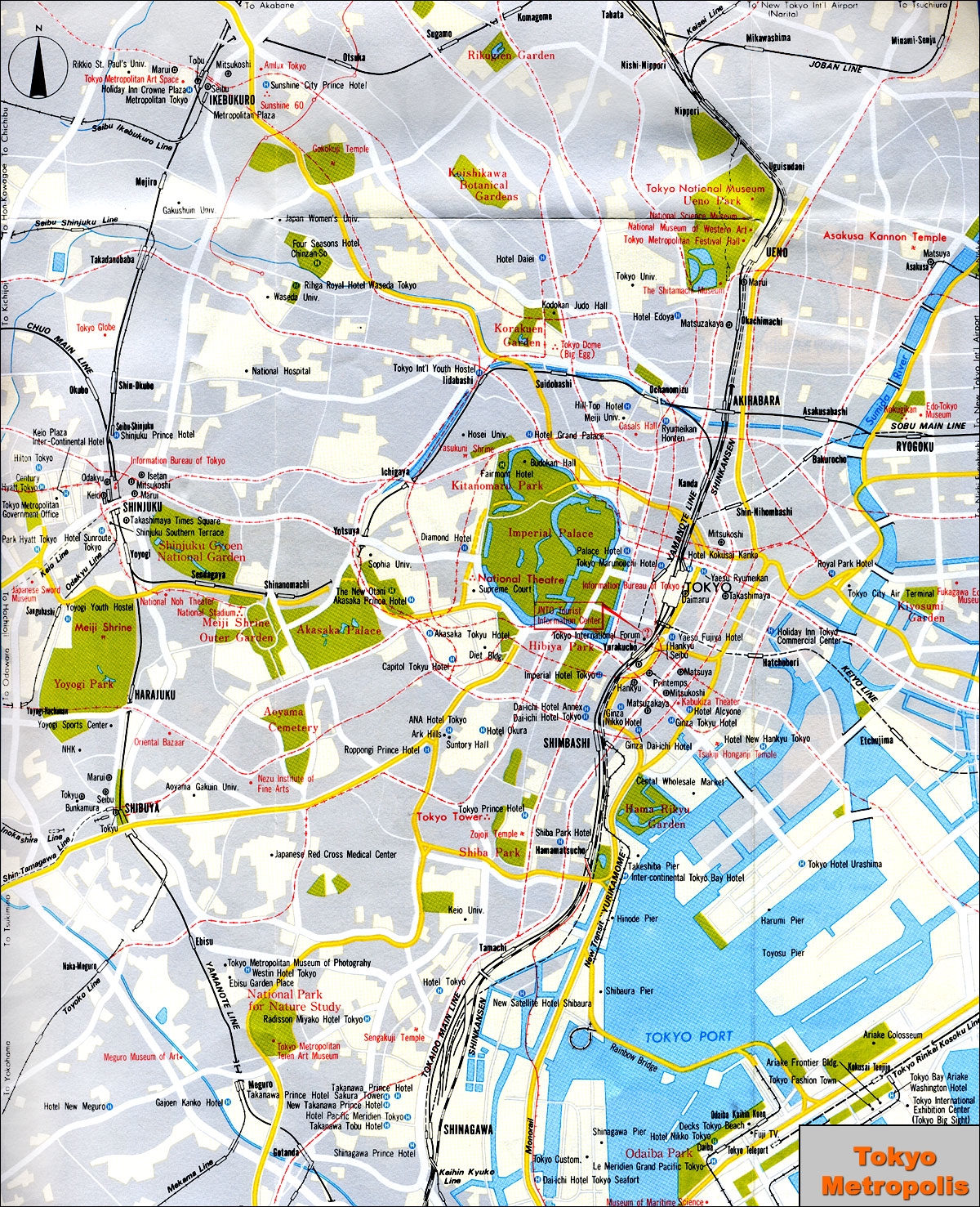 Tokyo Printable Map