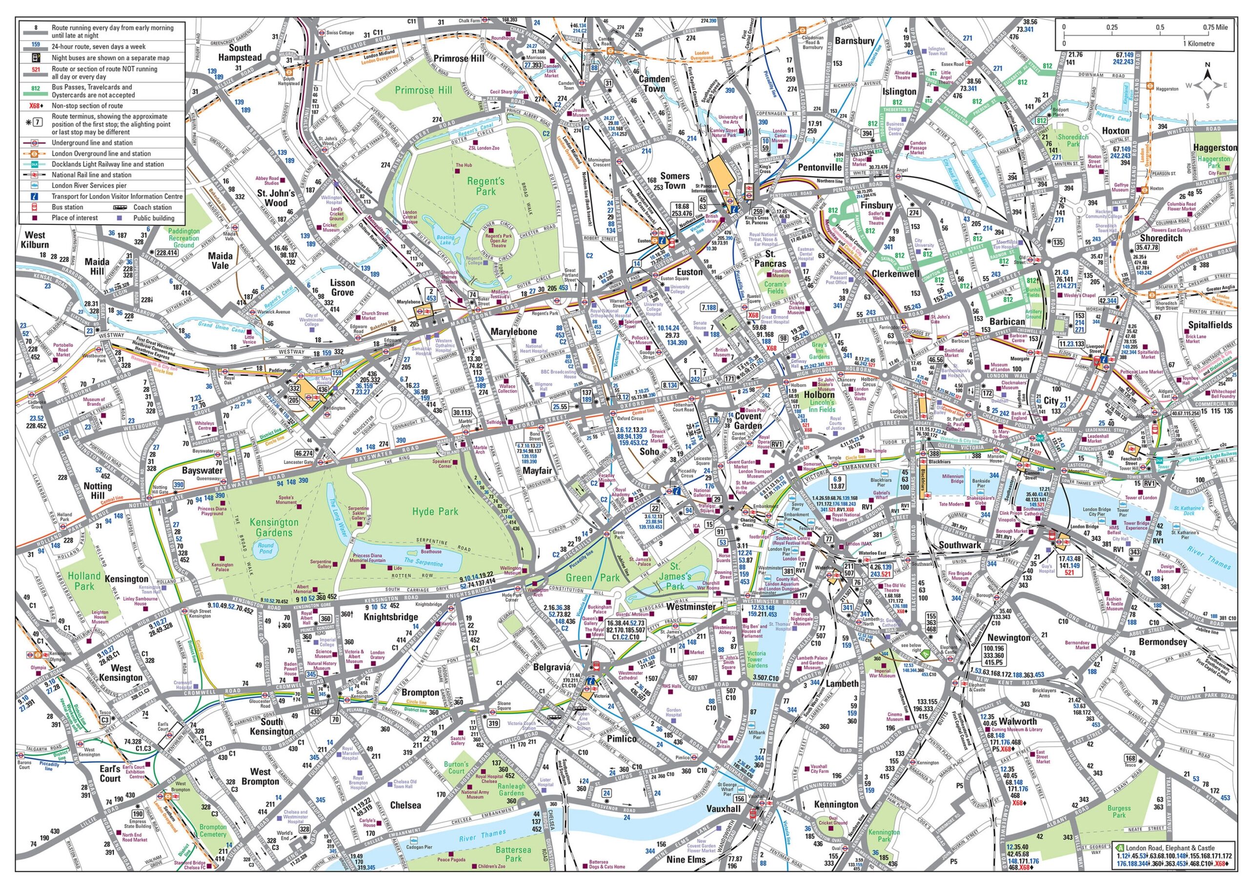 Map Of London Printable
