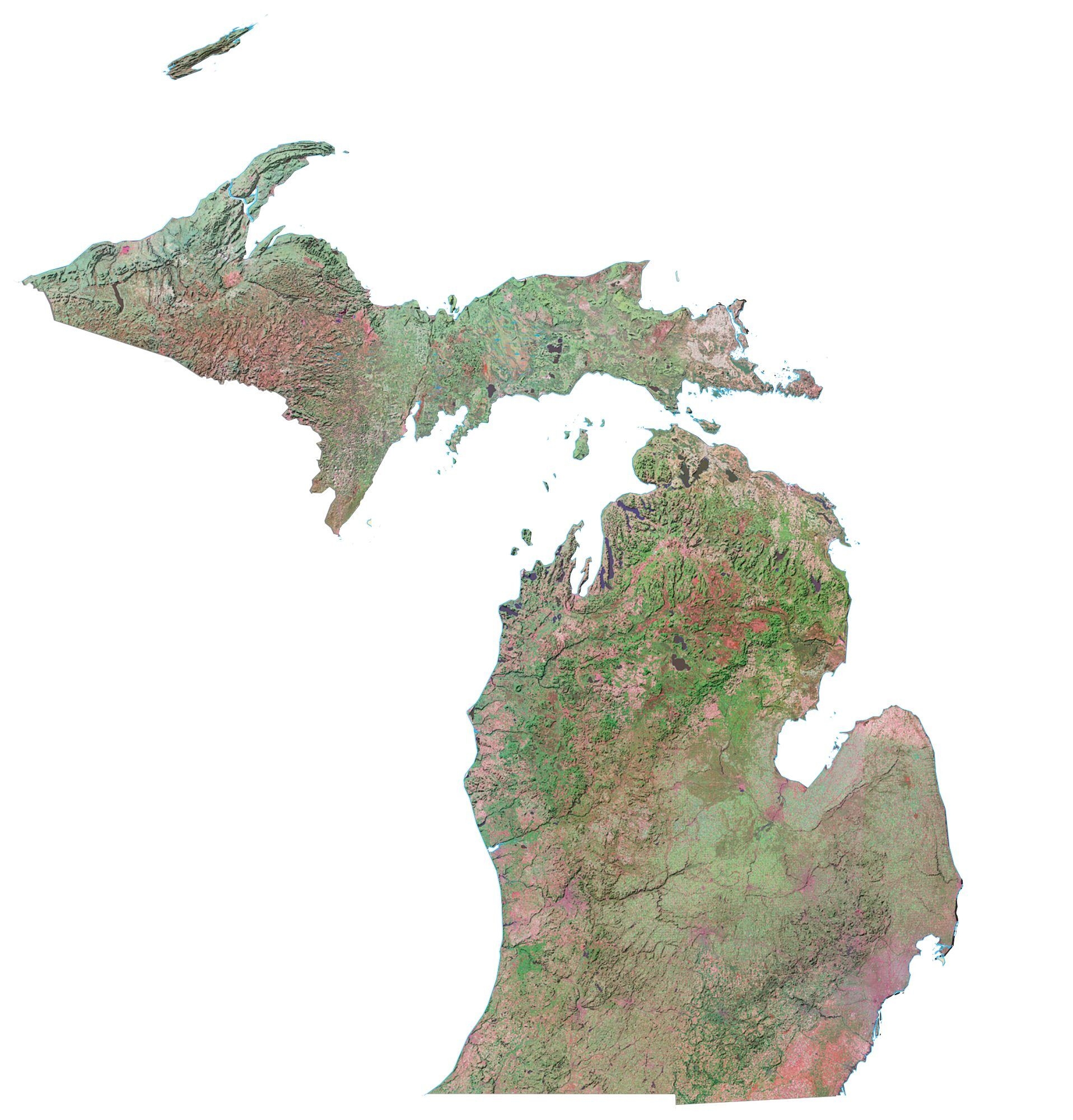 Michigan Map Printable