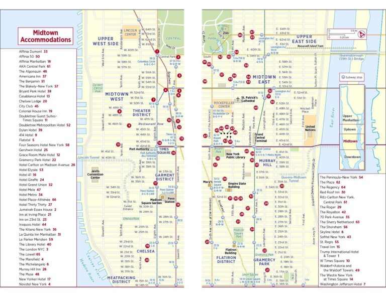 Map Of Midtown Manhattan Printable Printable Walking Map Of 