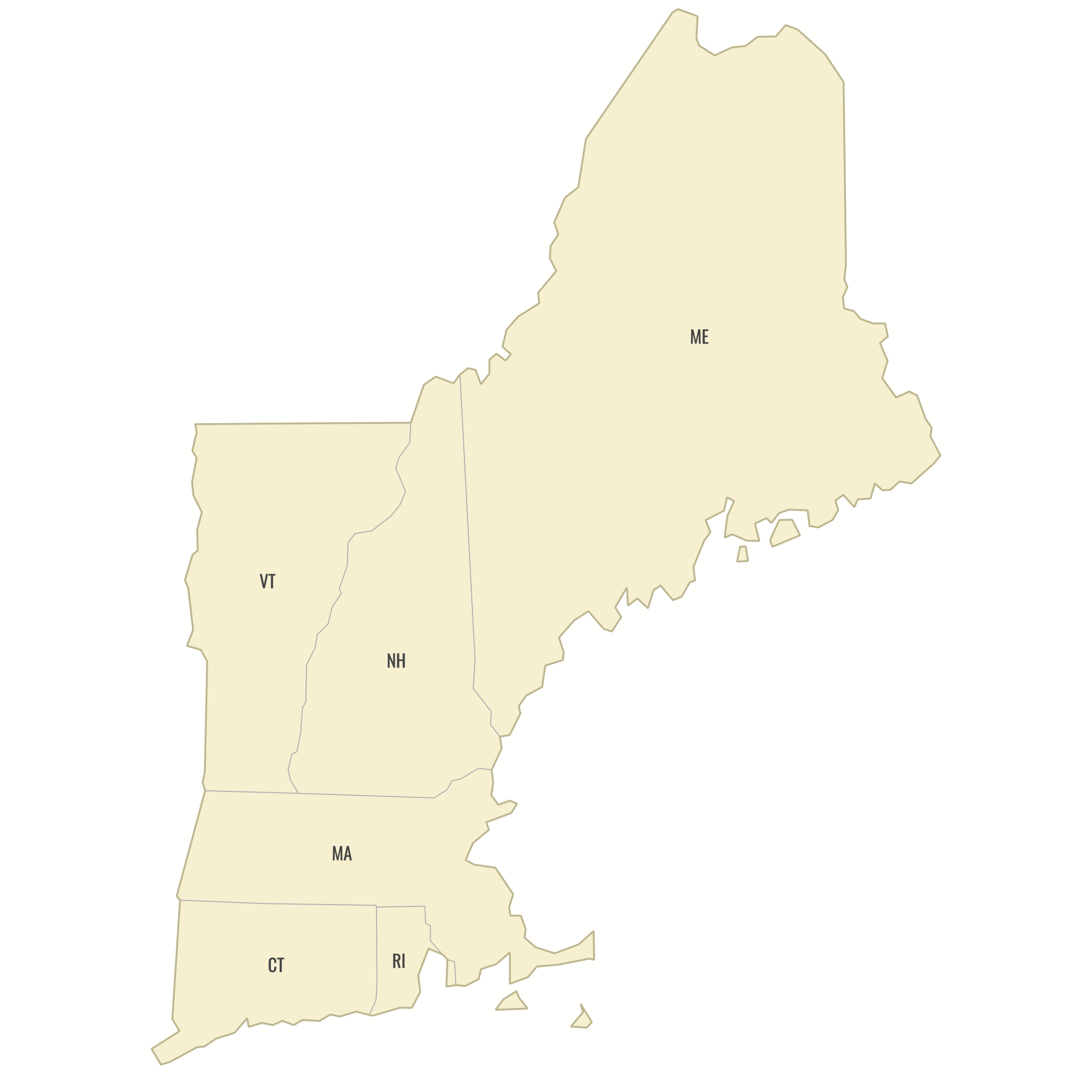 Map Of New England States Ultimaps