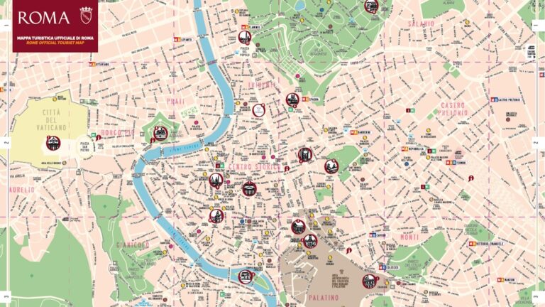 Map Of Rome Turismo Roma