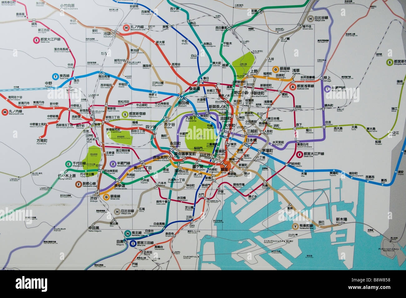 Printable Map Of Tokyo Attractions