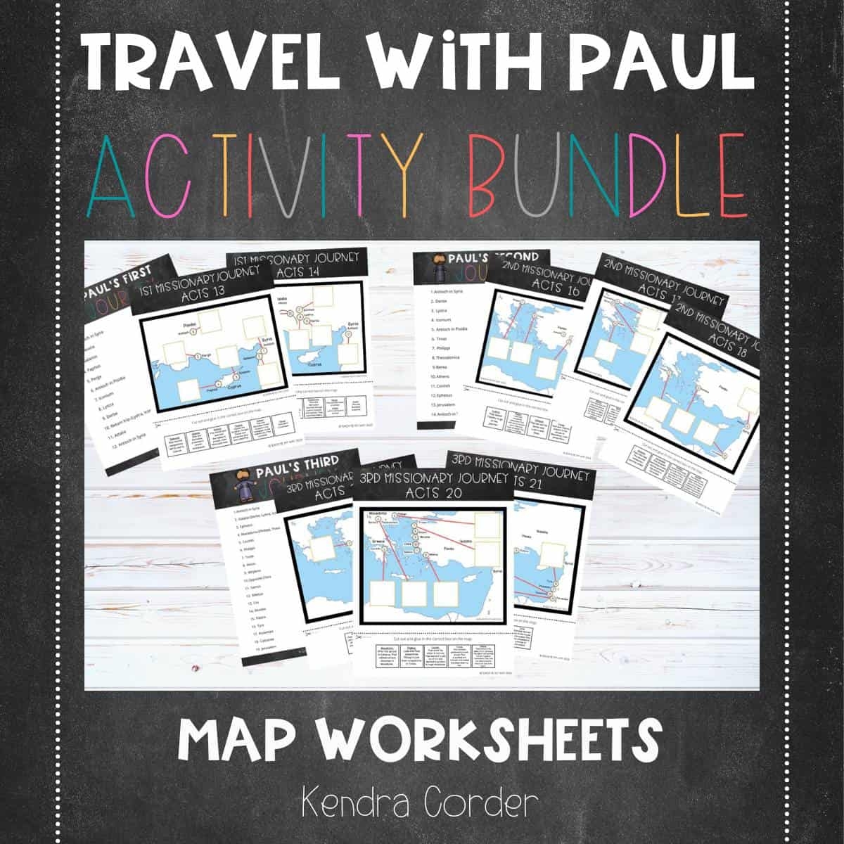 Paul's Missionary Journey Map Printable