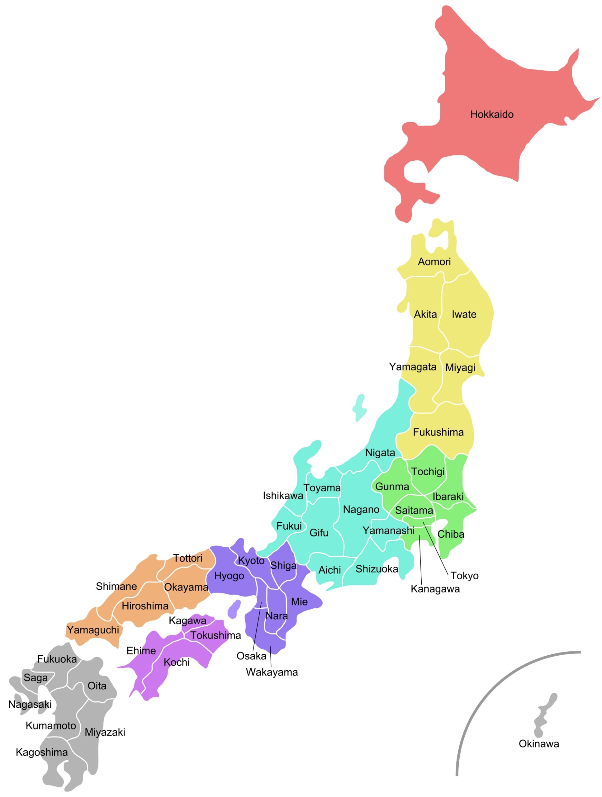 Printable Tourist Map Of Japan