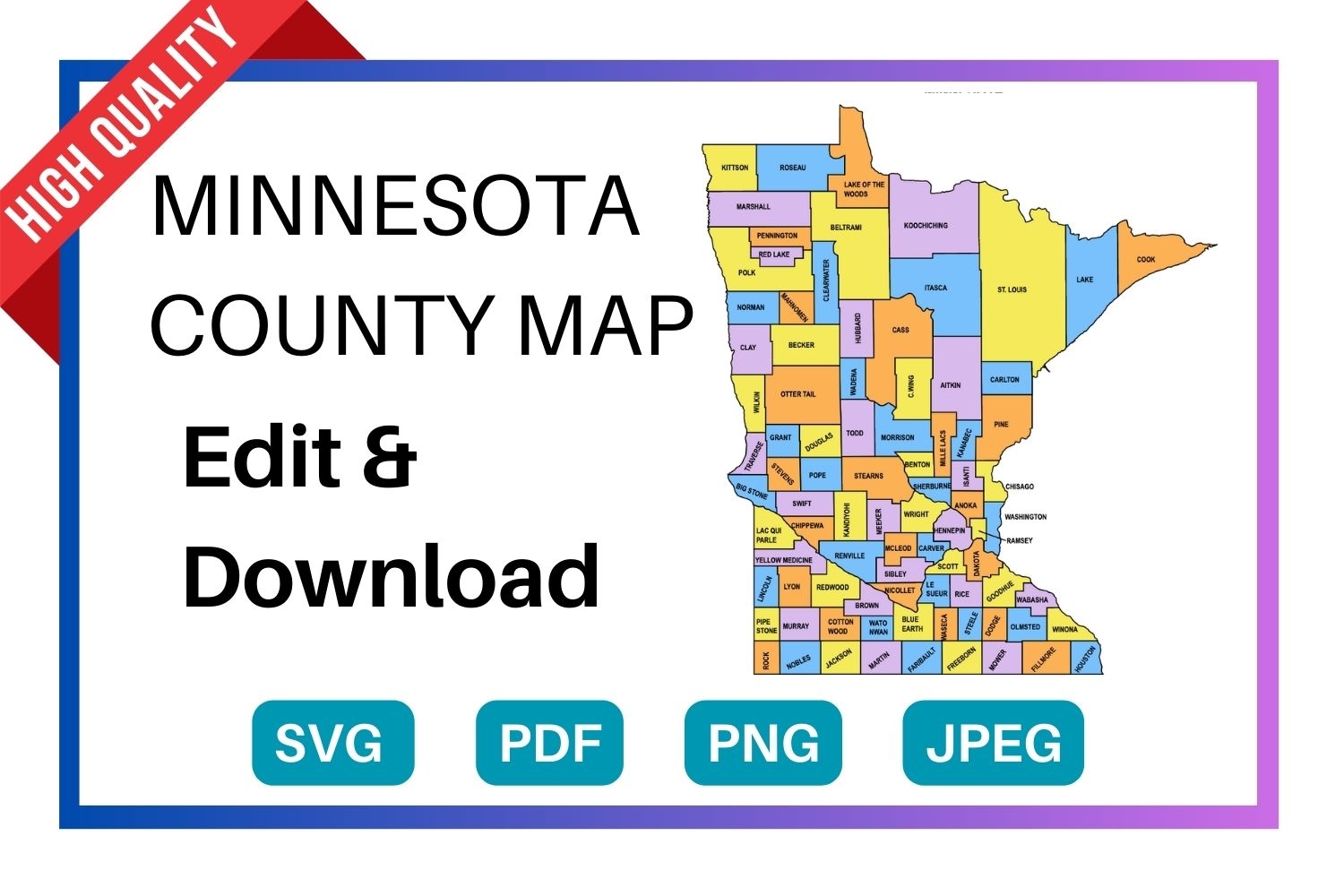 Printable Minnesota Map