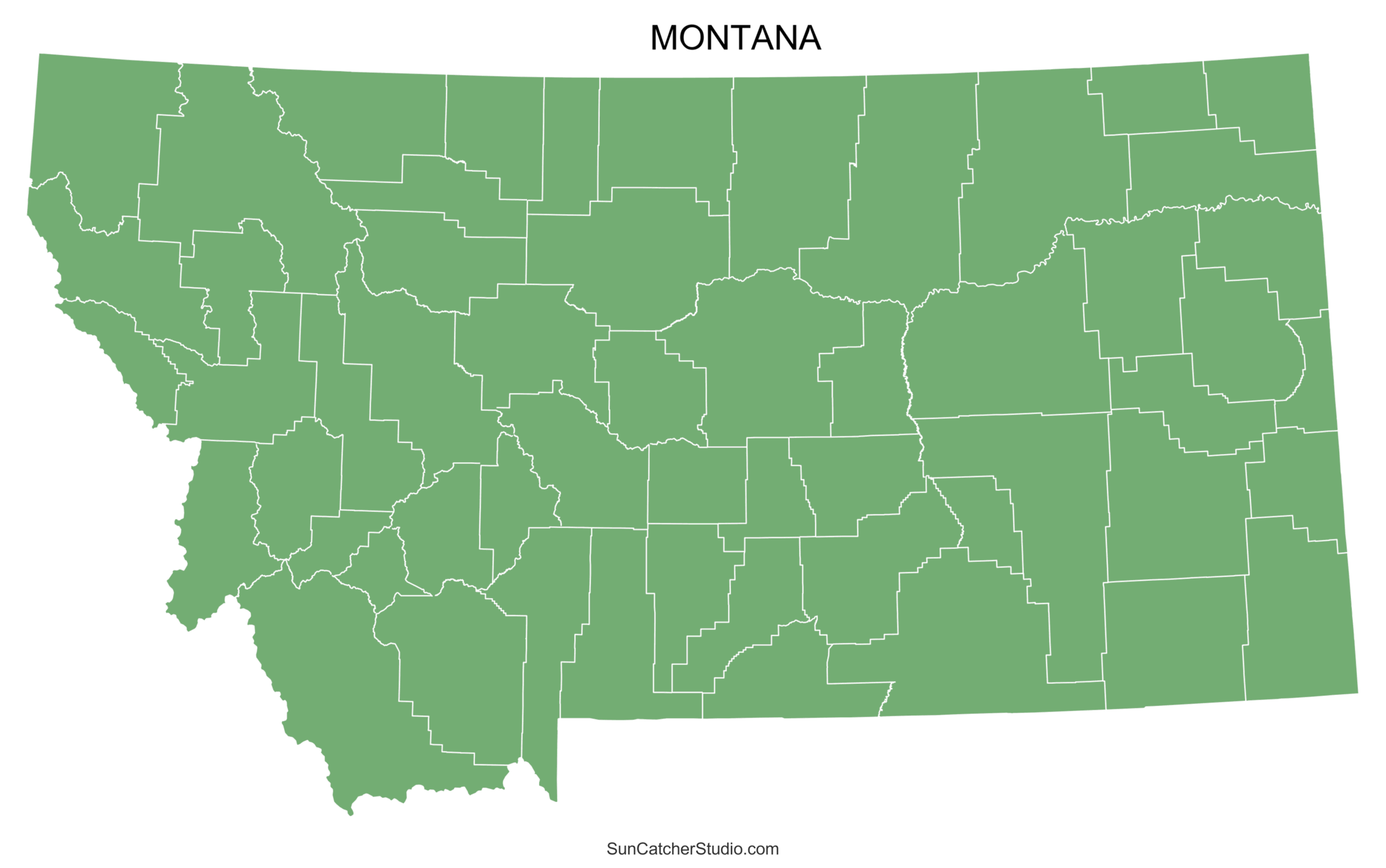 Montana County Map Printable State Map With County Lines Free Printables Monograms Design Tools Patterns U0026 DIY Projects