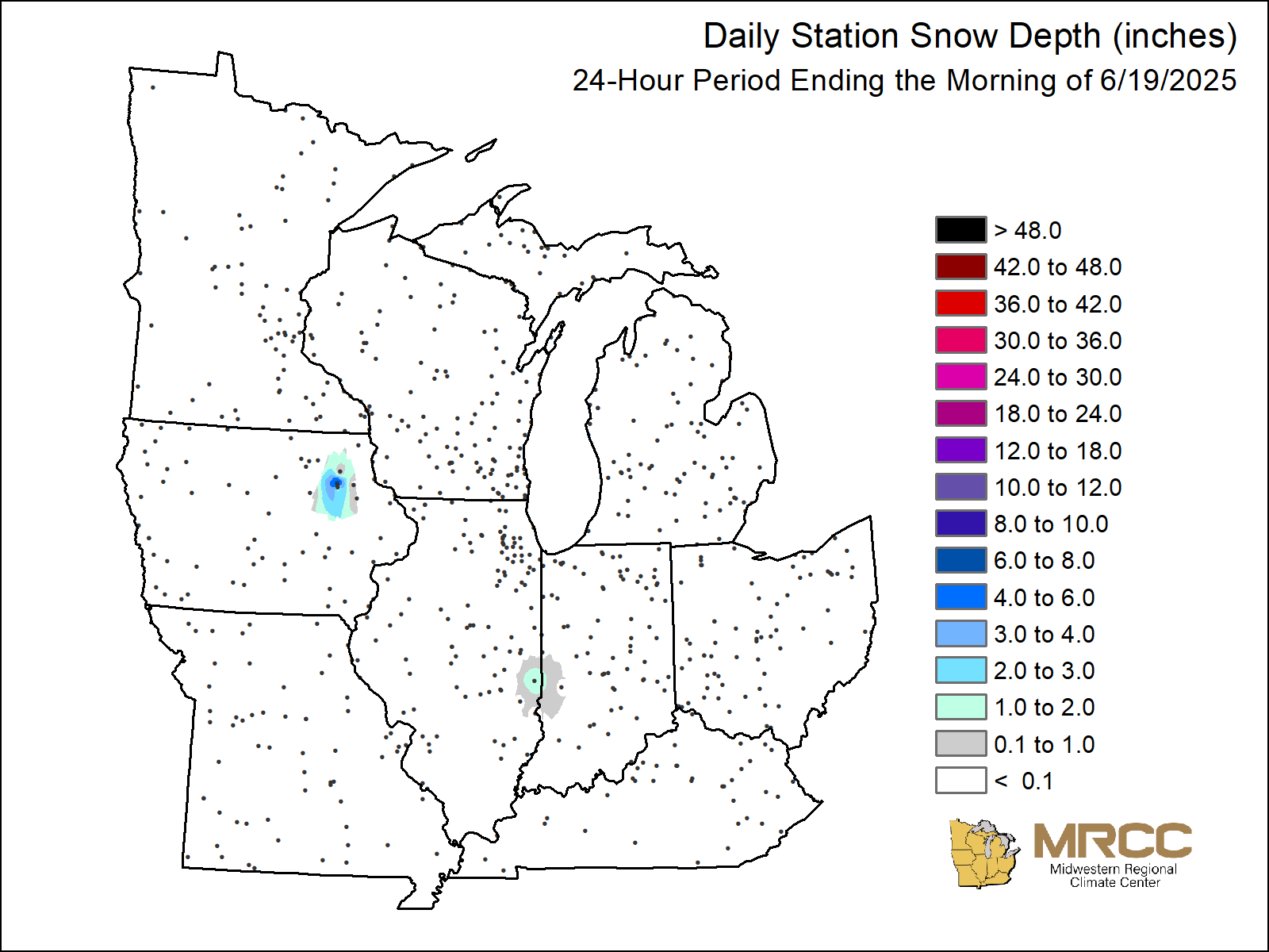 MRCC Midwestern Climate Watch Daily Maps