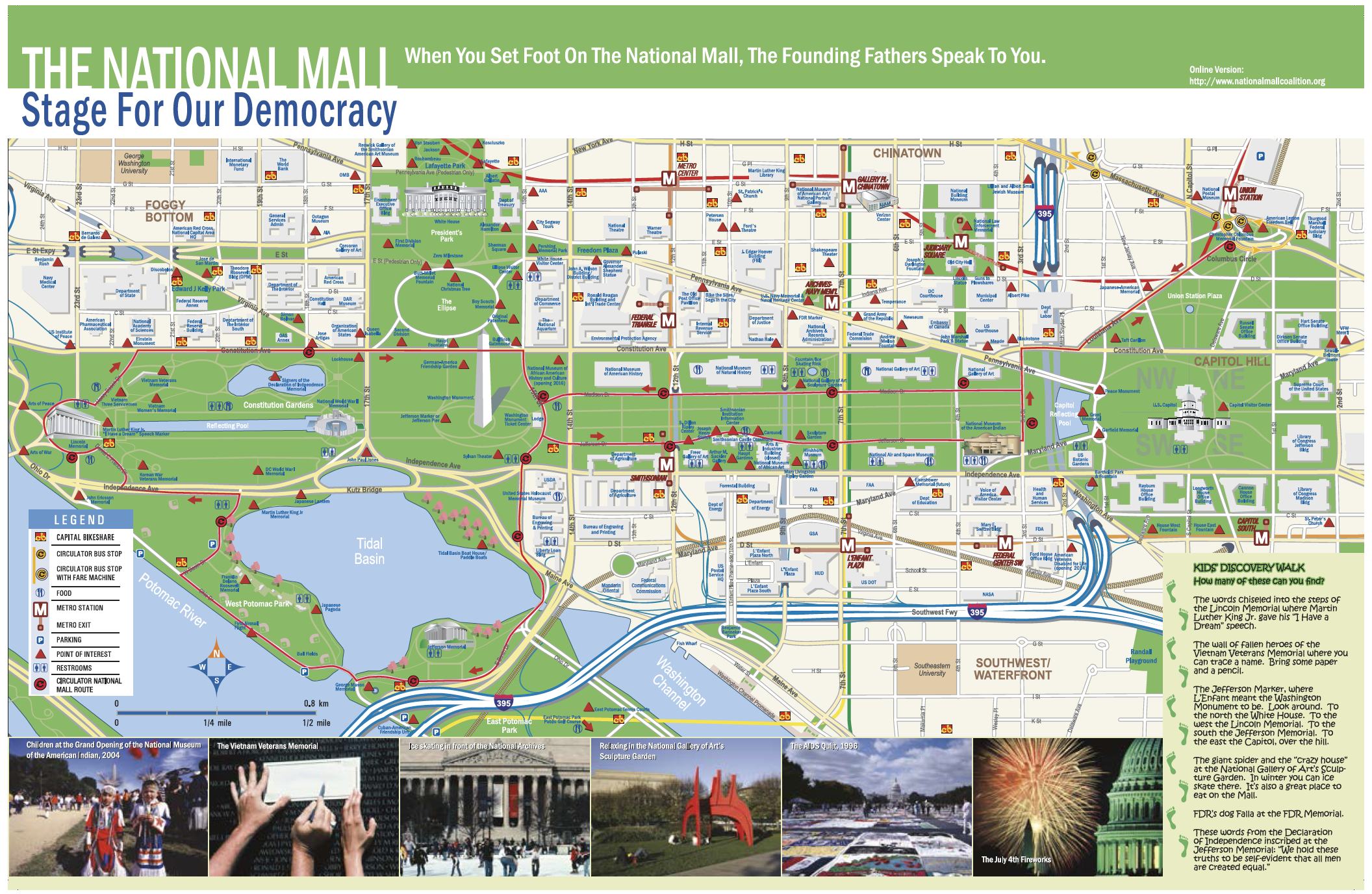 National Mall Maps U0026 Guides National Mall Coalition