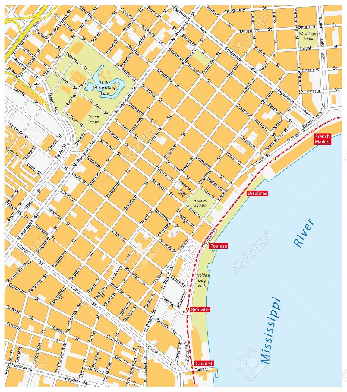 French Quarter Map Printable