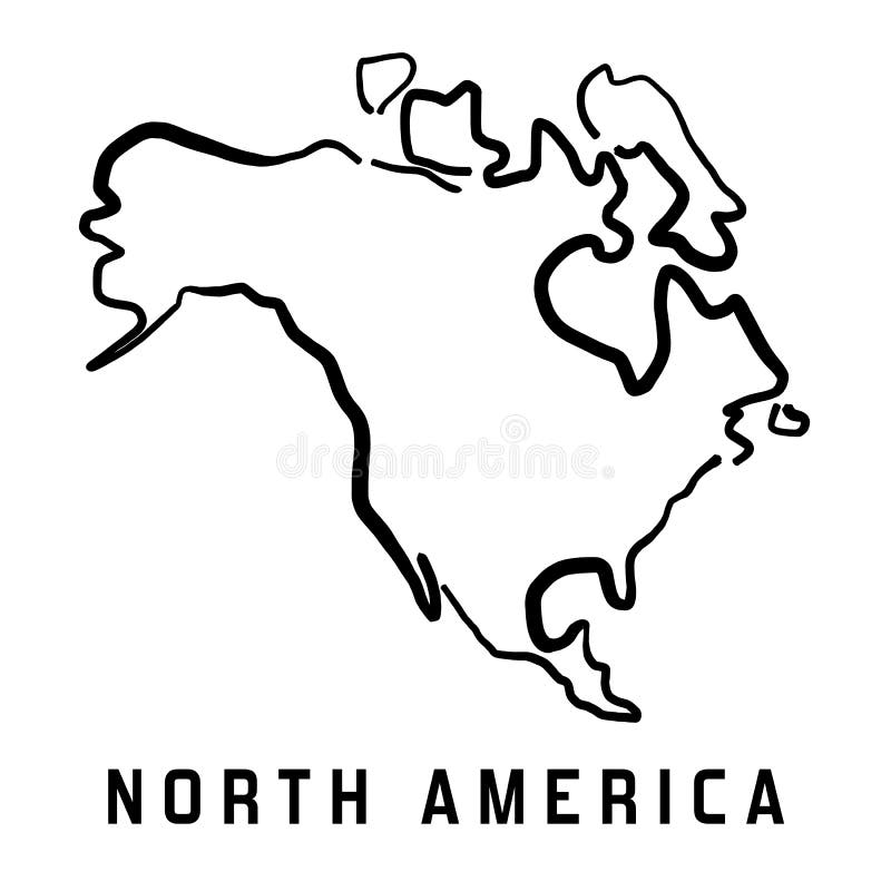 North America Continent Outline Stock Illustrations 41 162 North 