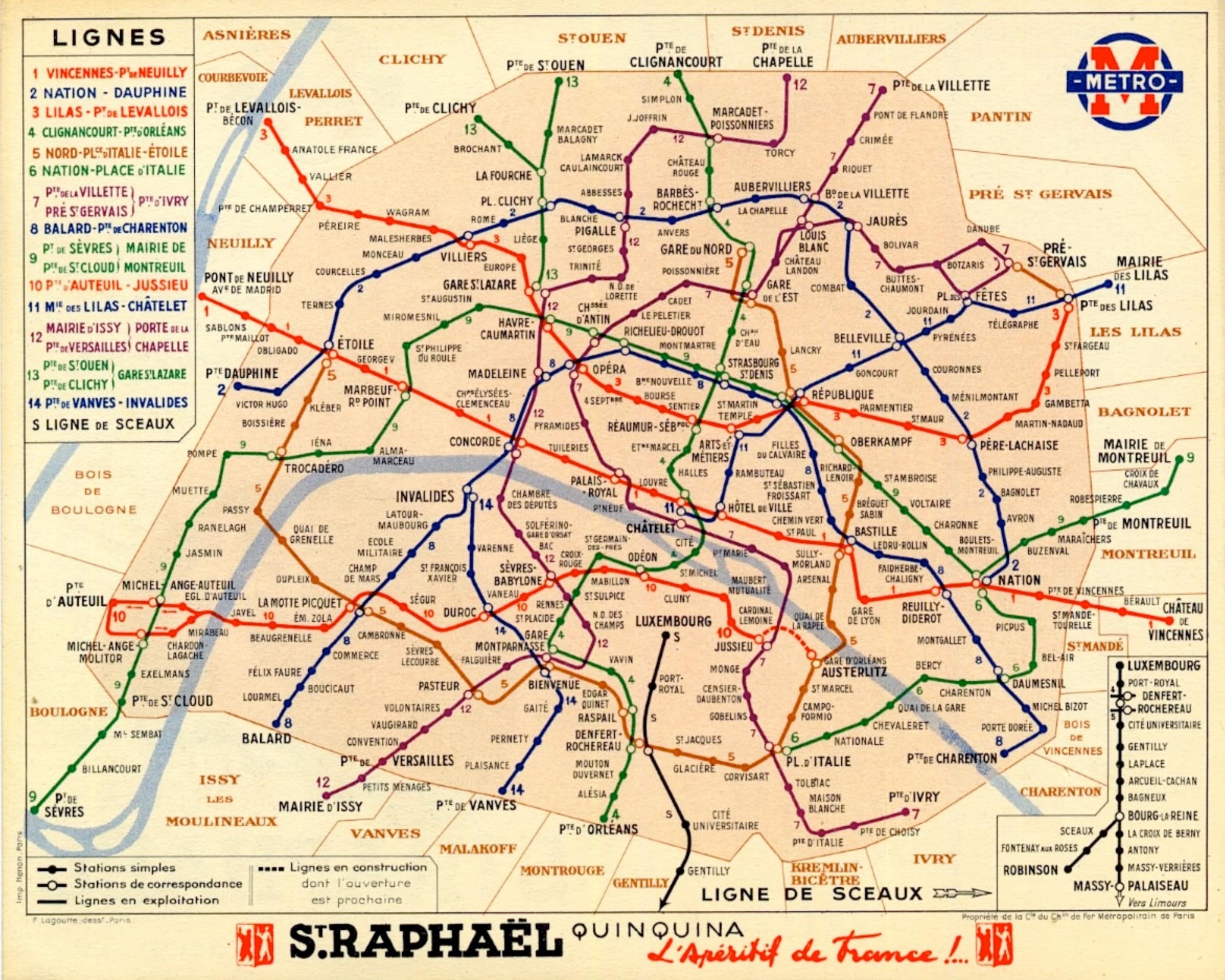 Map Of Paris Metro Printable