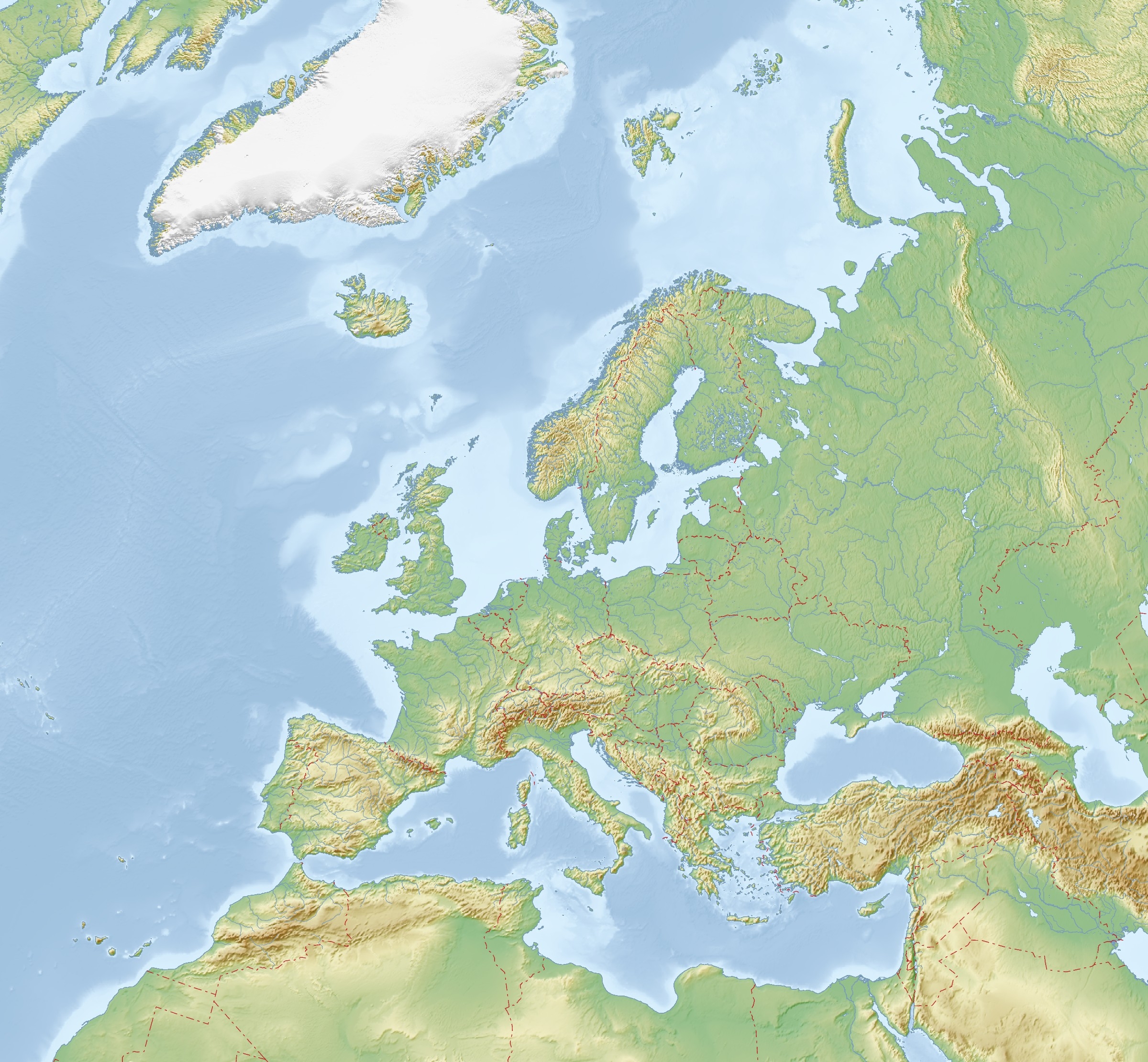 Free Printable Map Of Europe Blank