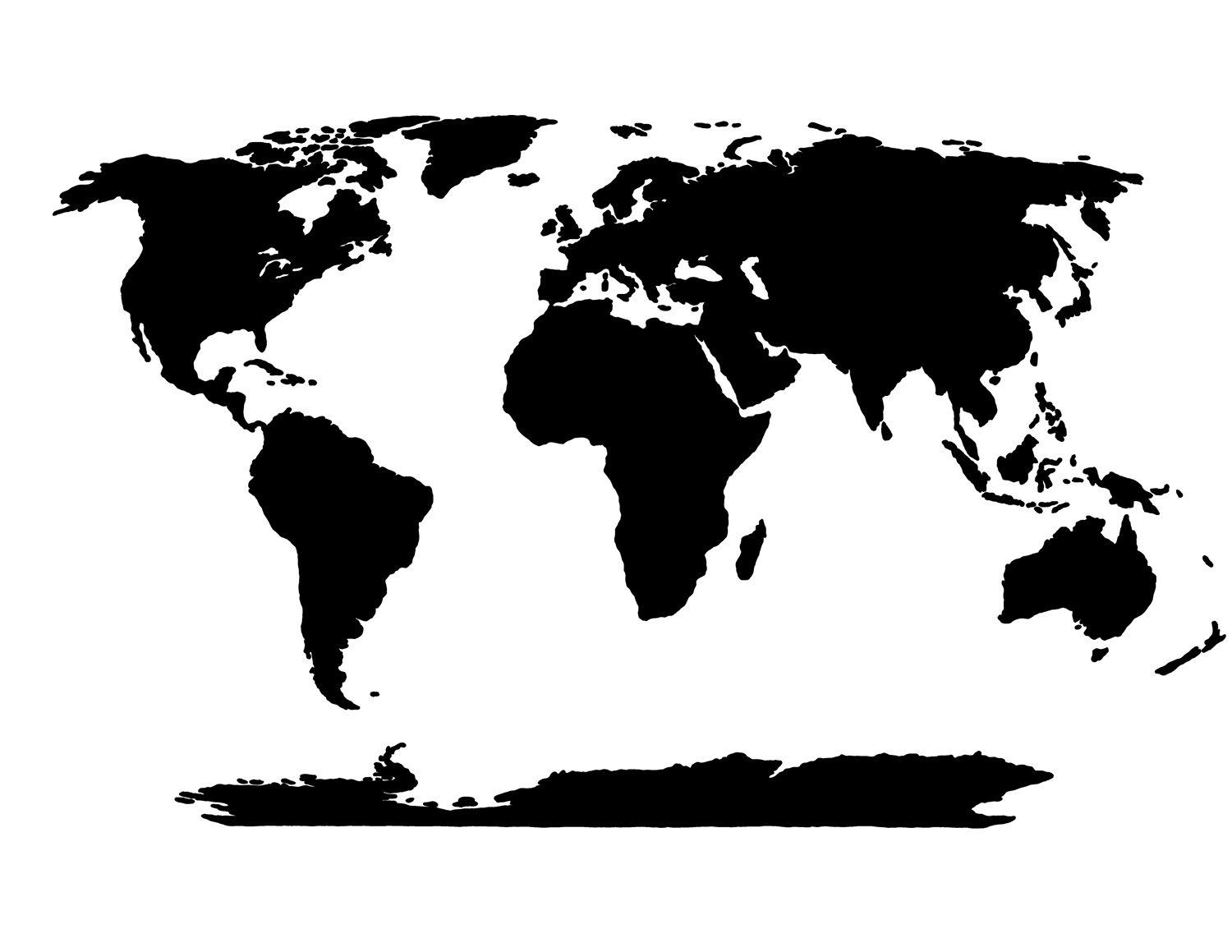 Map Of The World Blank Printable