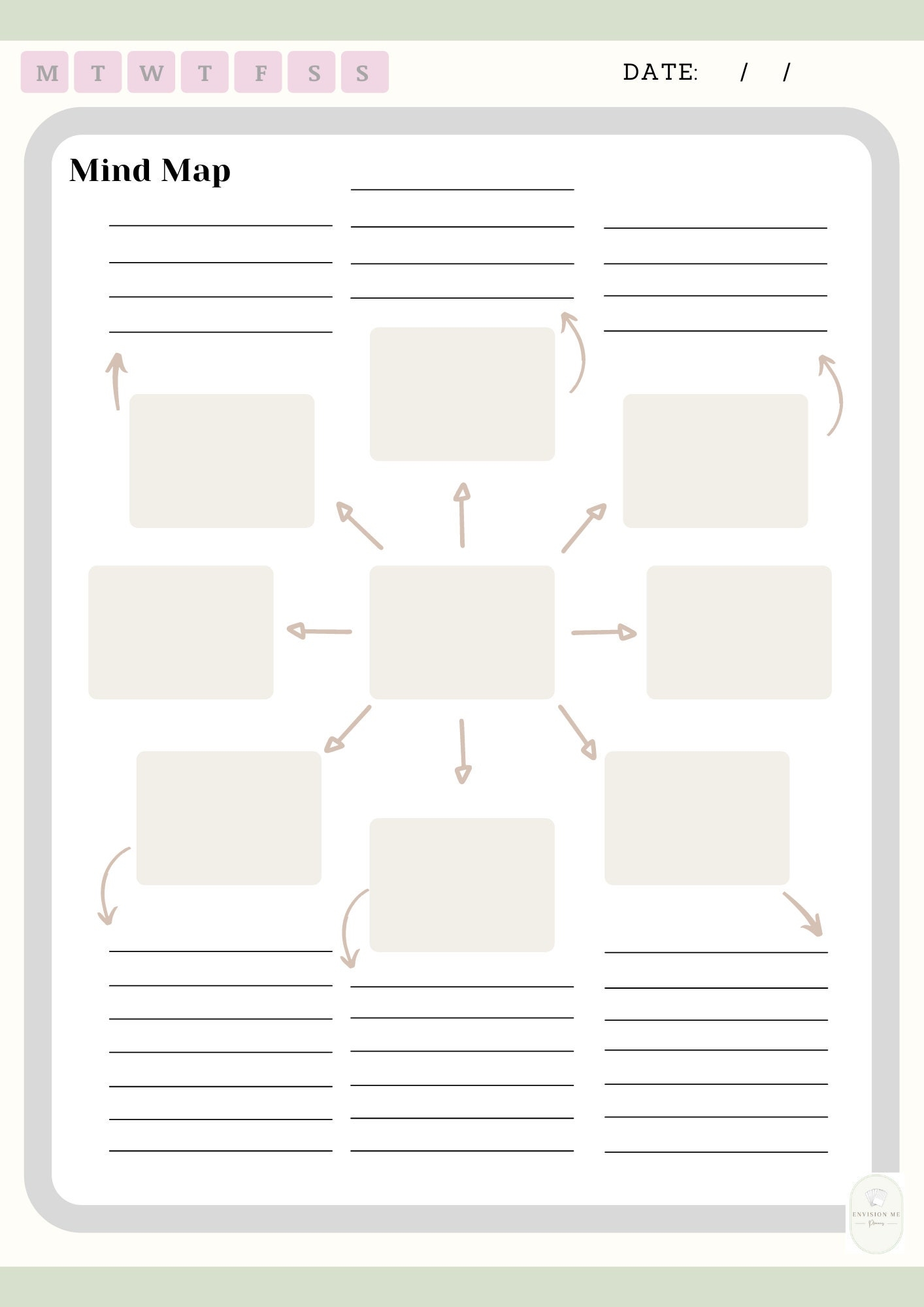 Free Printable Mind Map Template