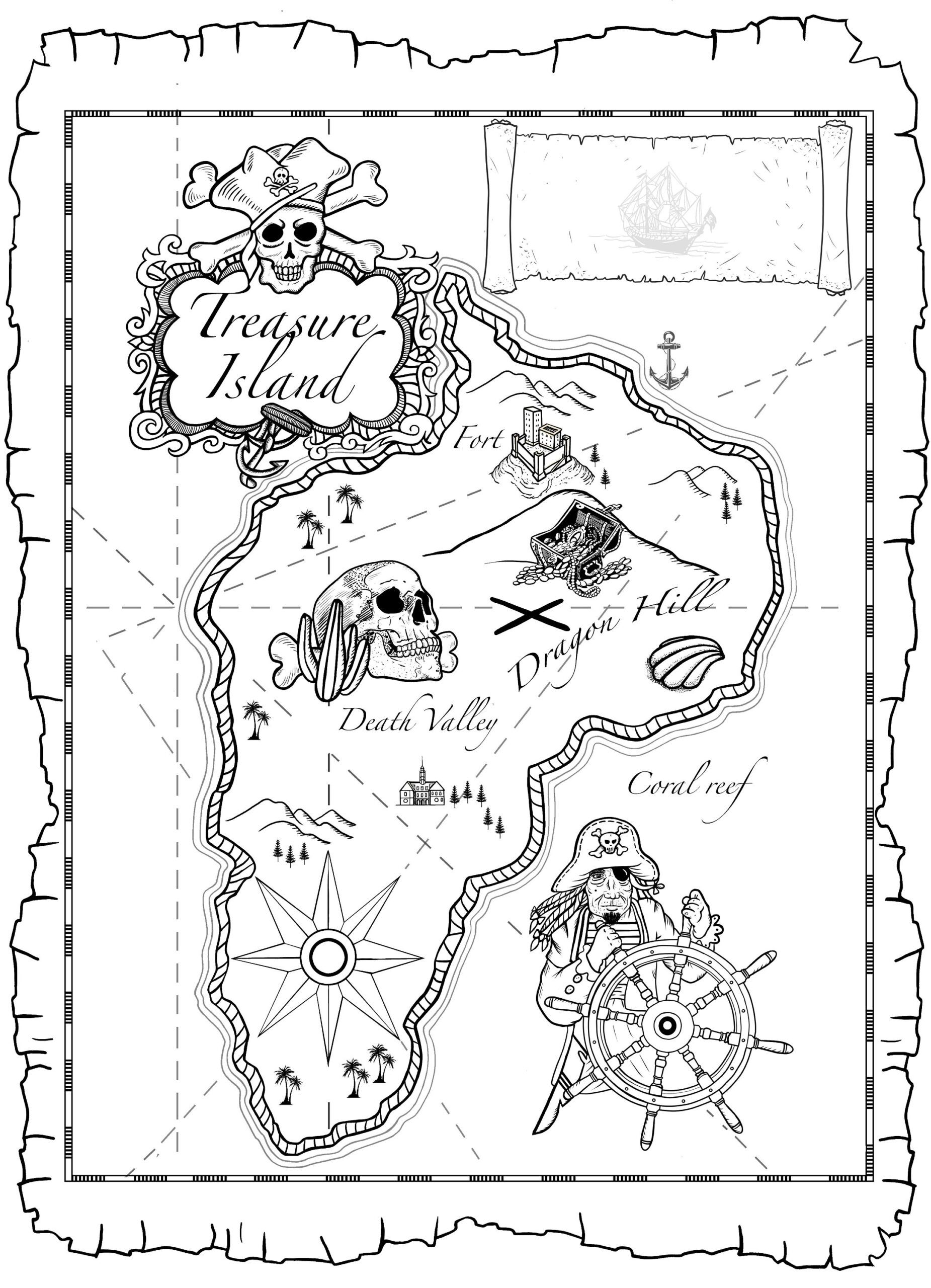 Free Pirate Map Printable