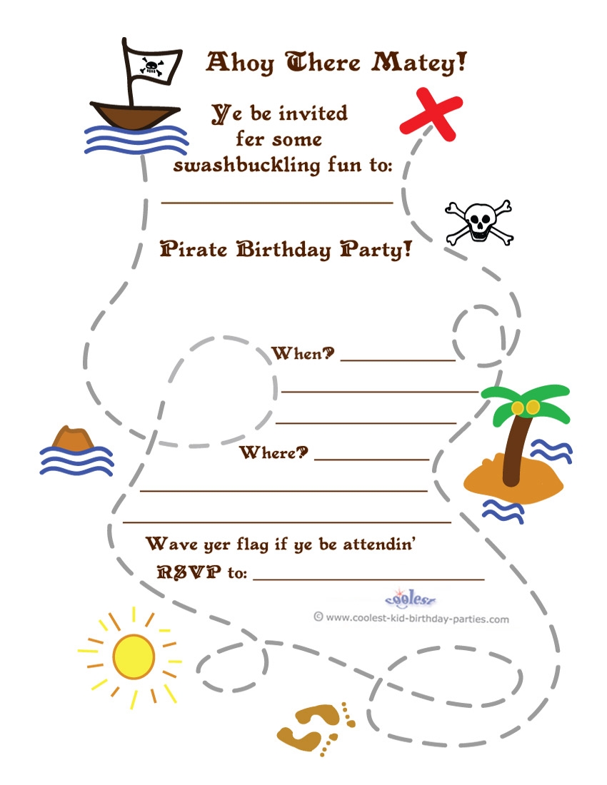 Free Printable Blank Treasure Map