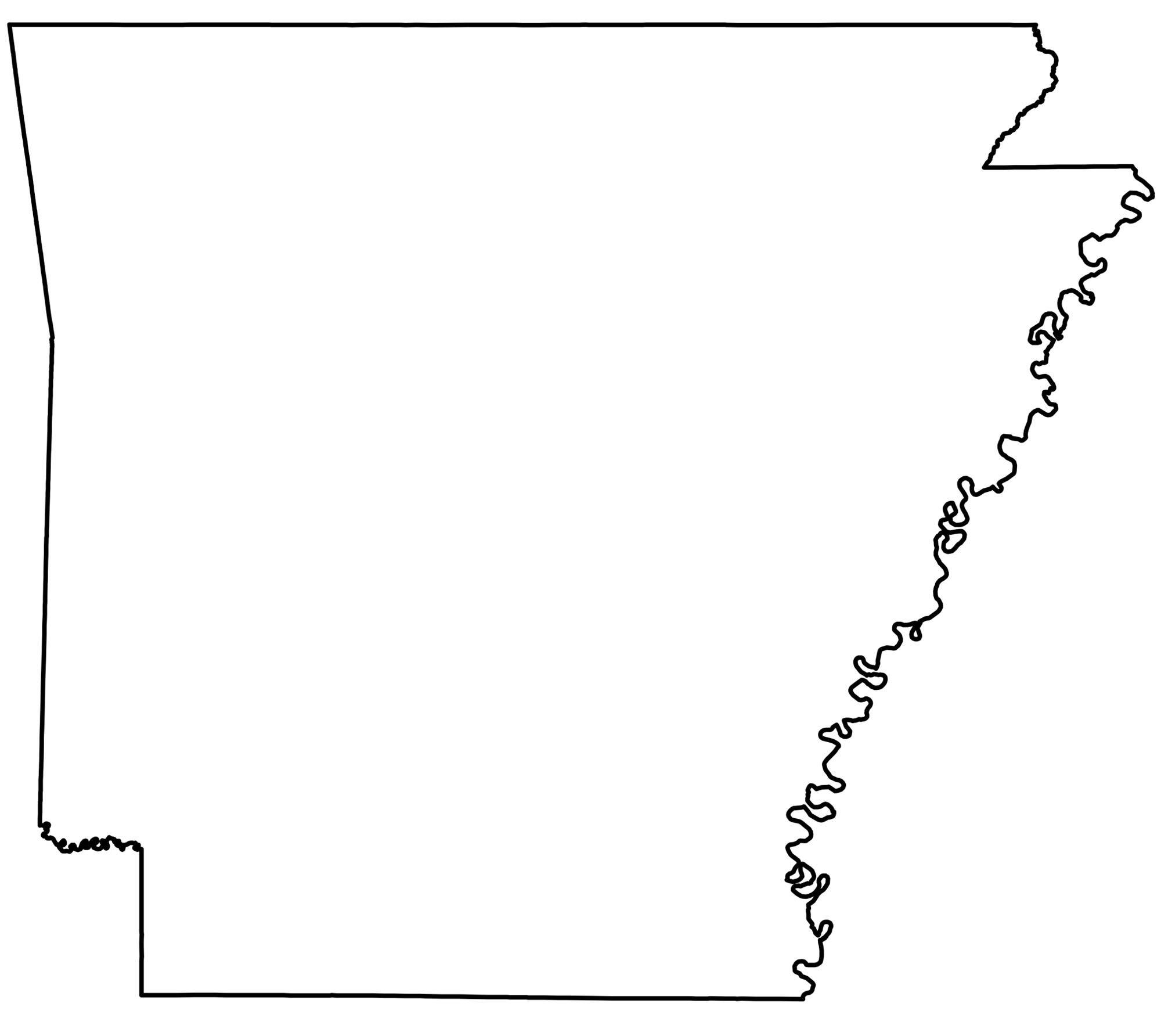 State Outlines Blank Maps Of The 50 United States GIS Geography