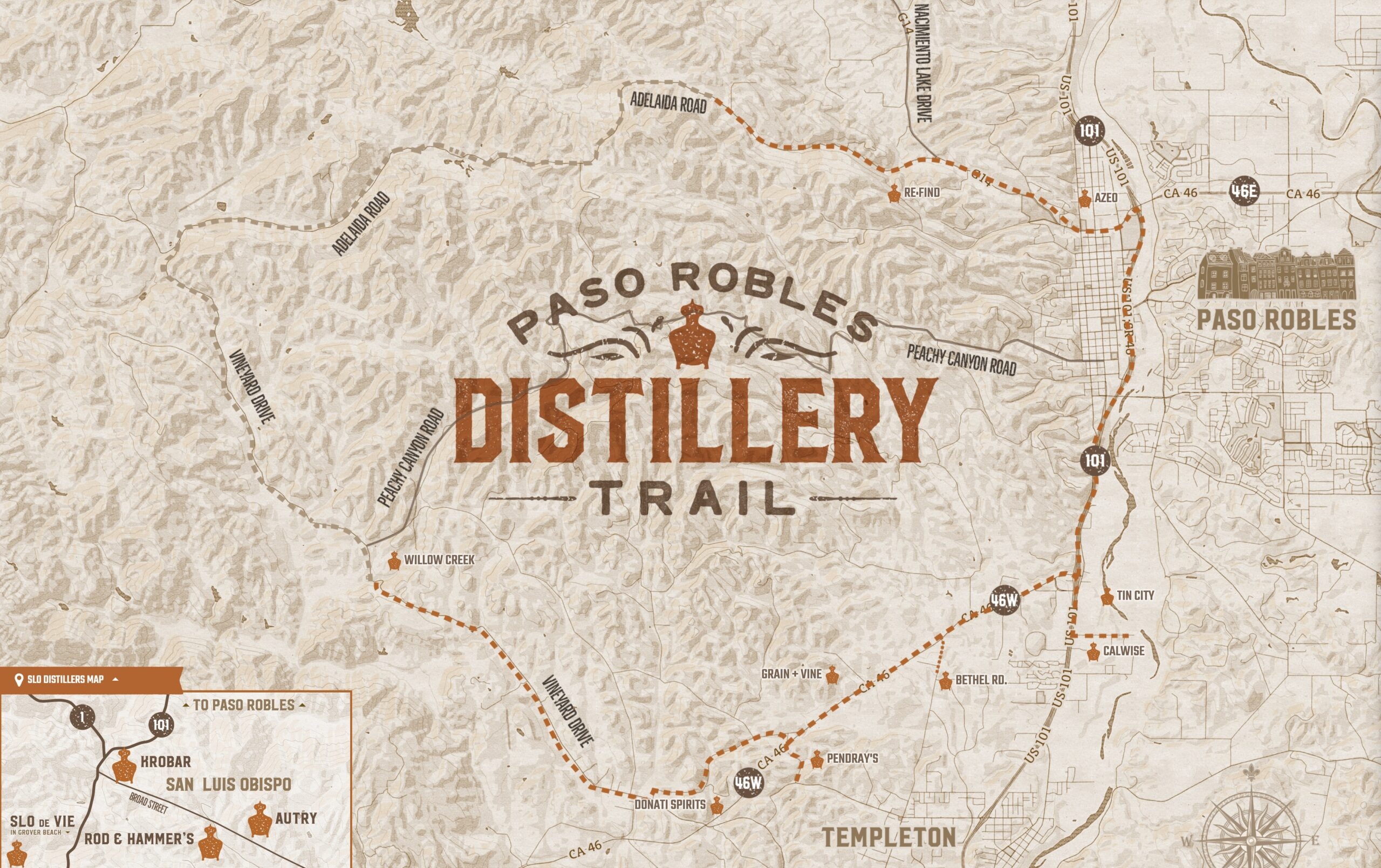 Printable Bourbon Trail Map Printable Bourbon Trail Map