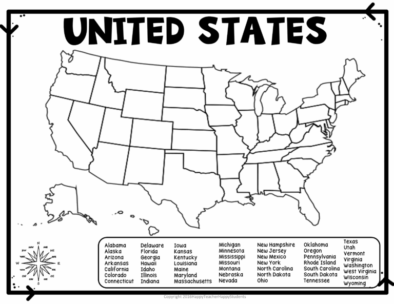 United States Map Quiz U0026 Worksheet USA Map Test W Practice Sheet US Map Quiz Made By Teachers